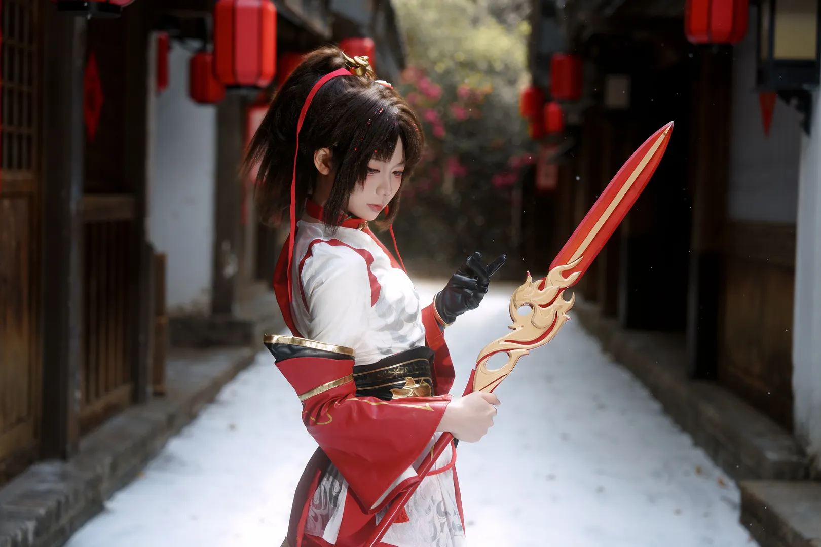 王者荣耀, 二次元cosplay, 外景摄影, 云缨cos, 古风女侠 - 第5张