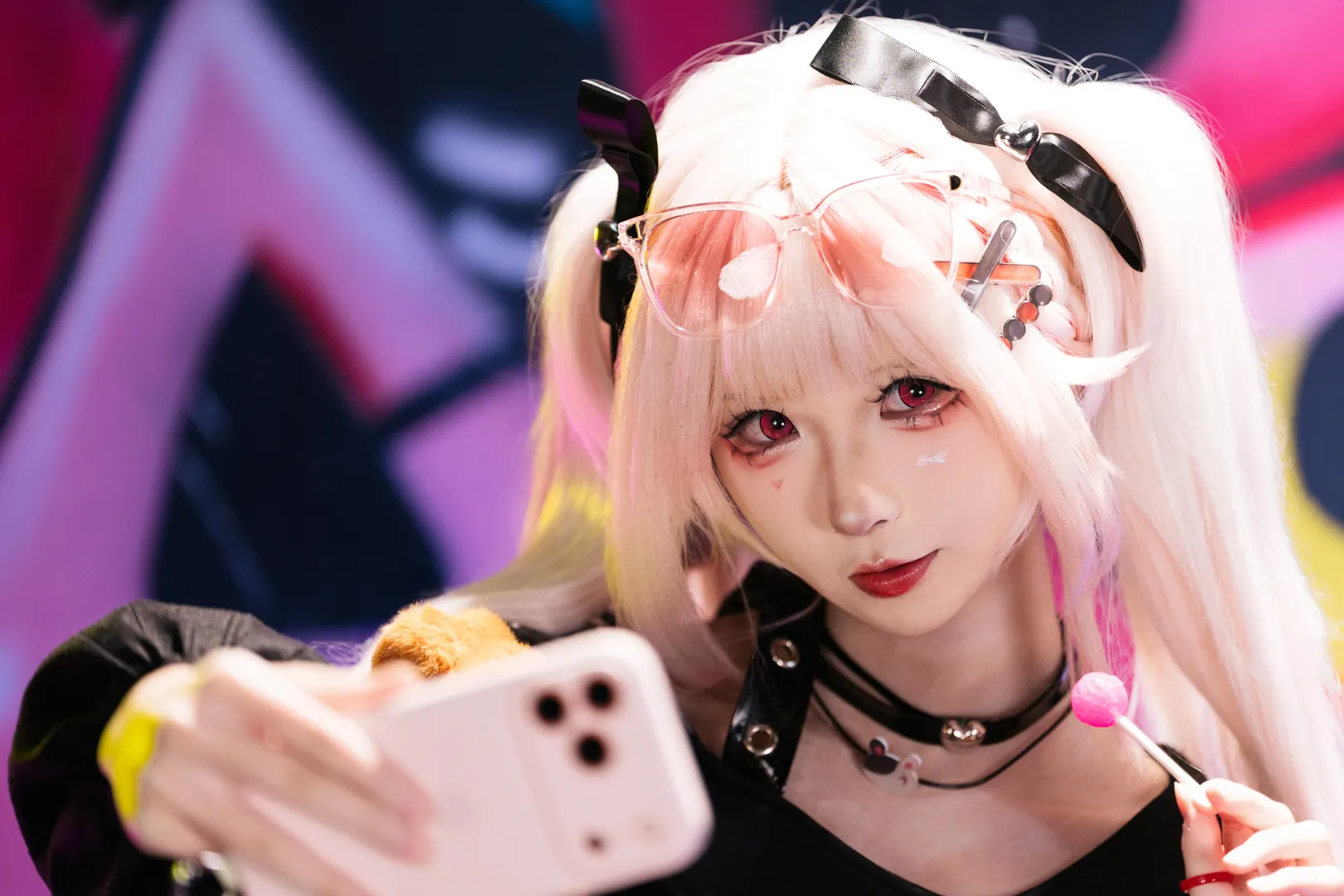 cosplay, 崩坏星穹铁道, 火花cos, 机车少女, 渔网袜穿搭 - 第4张