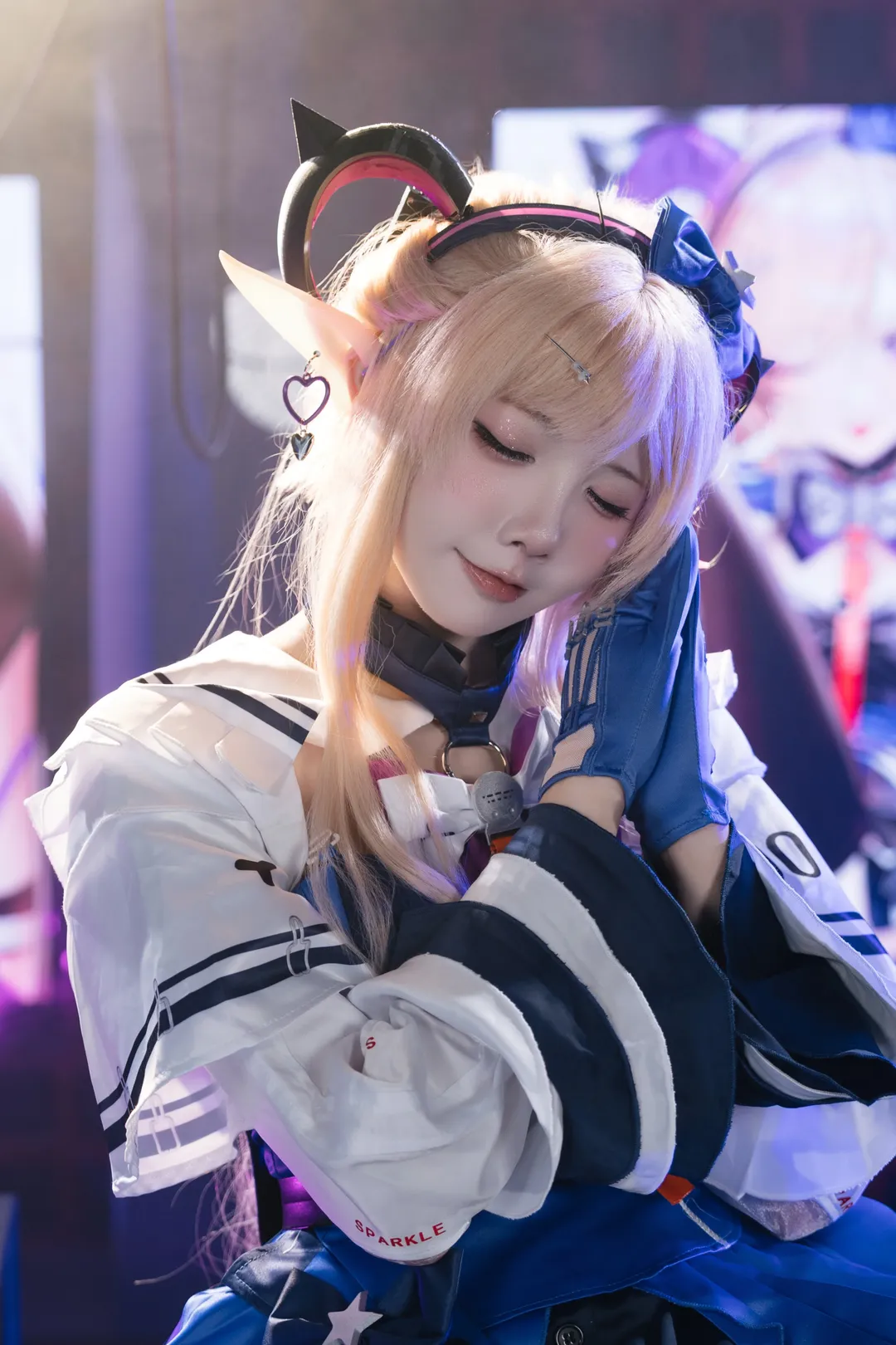 明日方舟终末地, cosplay摄影, 黑丝cos, 梨落cos, 舞台小偶像 - 第5张