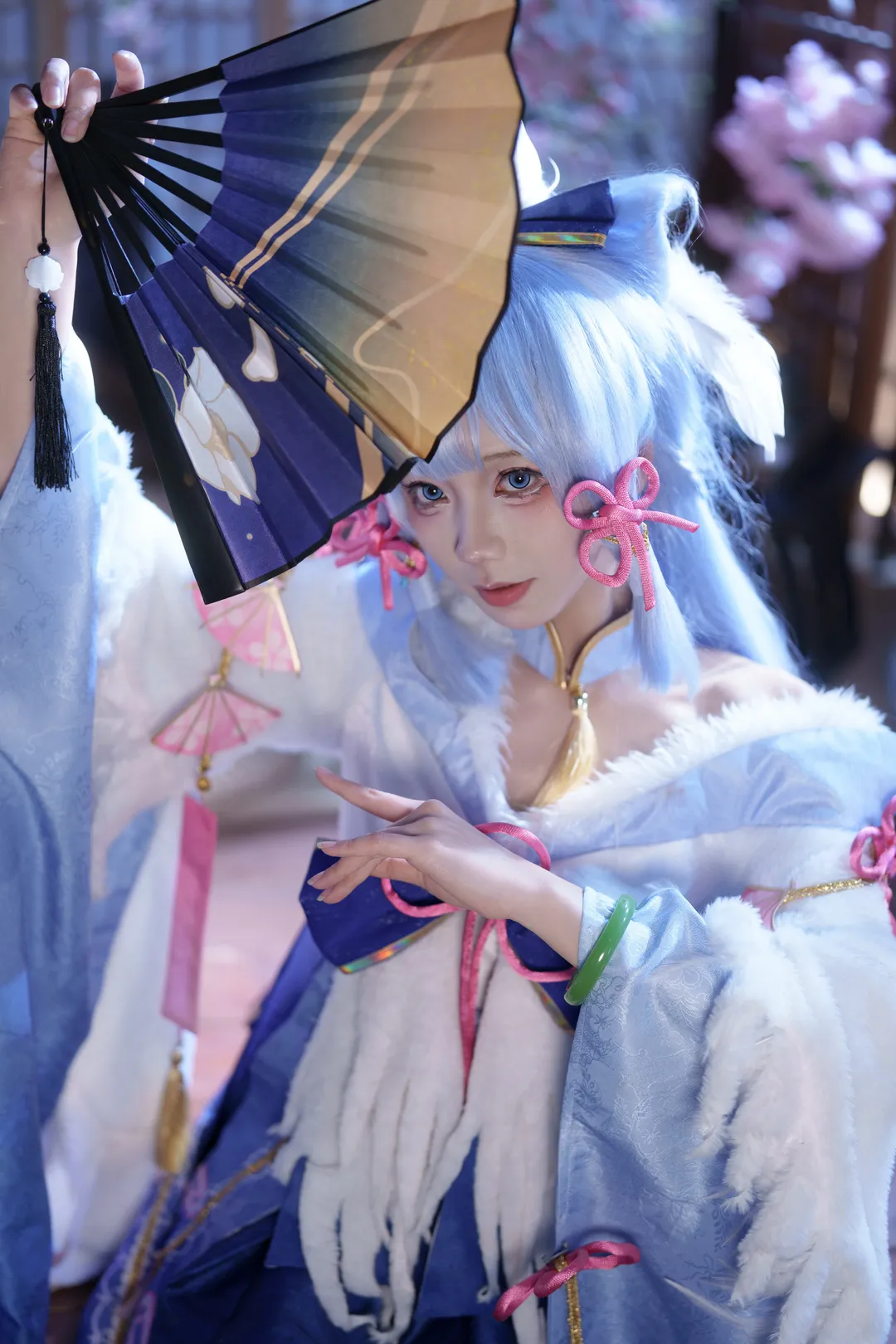 原神, 神里绫华cos, 白鹭樱华, 樱花季, 和风cosplay - 第3张