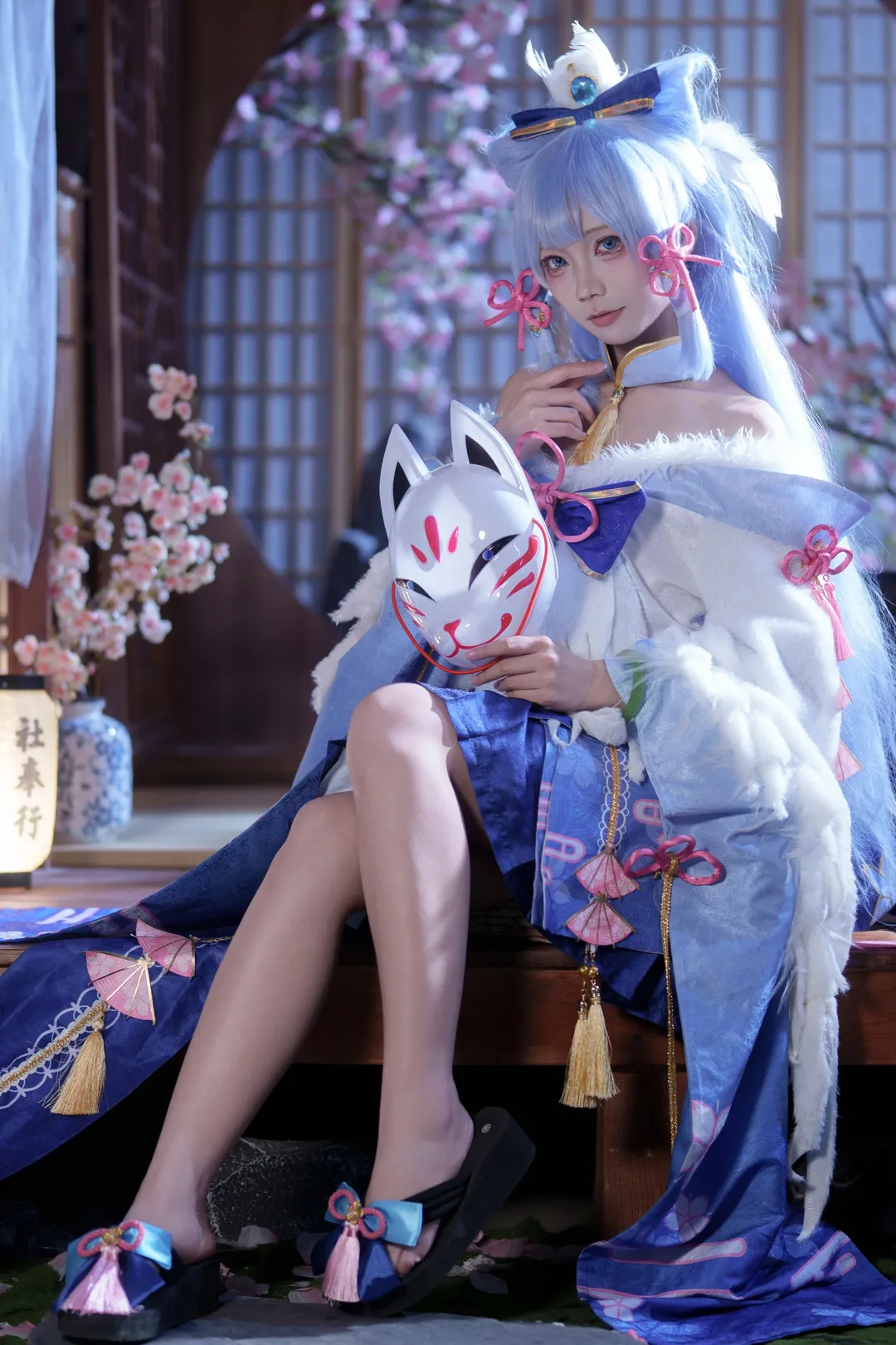 原神, 神里绫华cos, 白鹭樱华, 樱花季, 和风cosplay