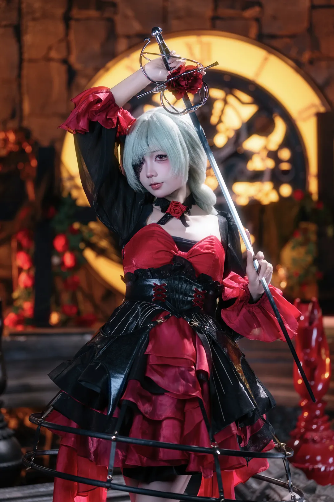 鸣潮, 二次元, 弗洛洛cos, cosplay摄影, 哥特风cos - 第1张