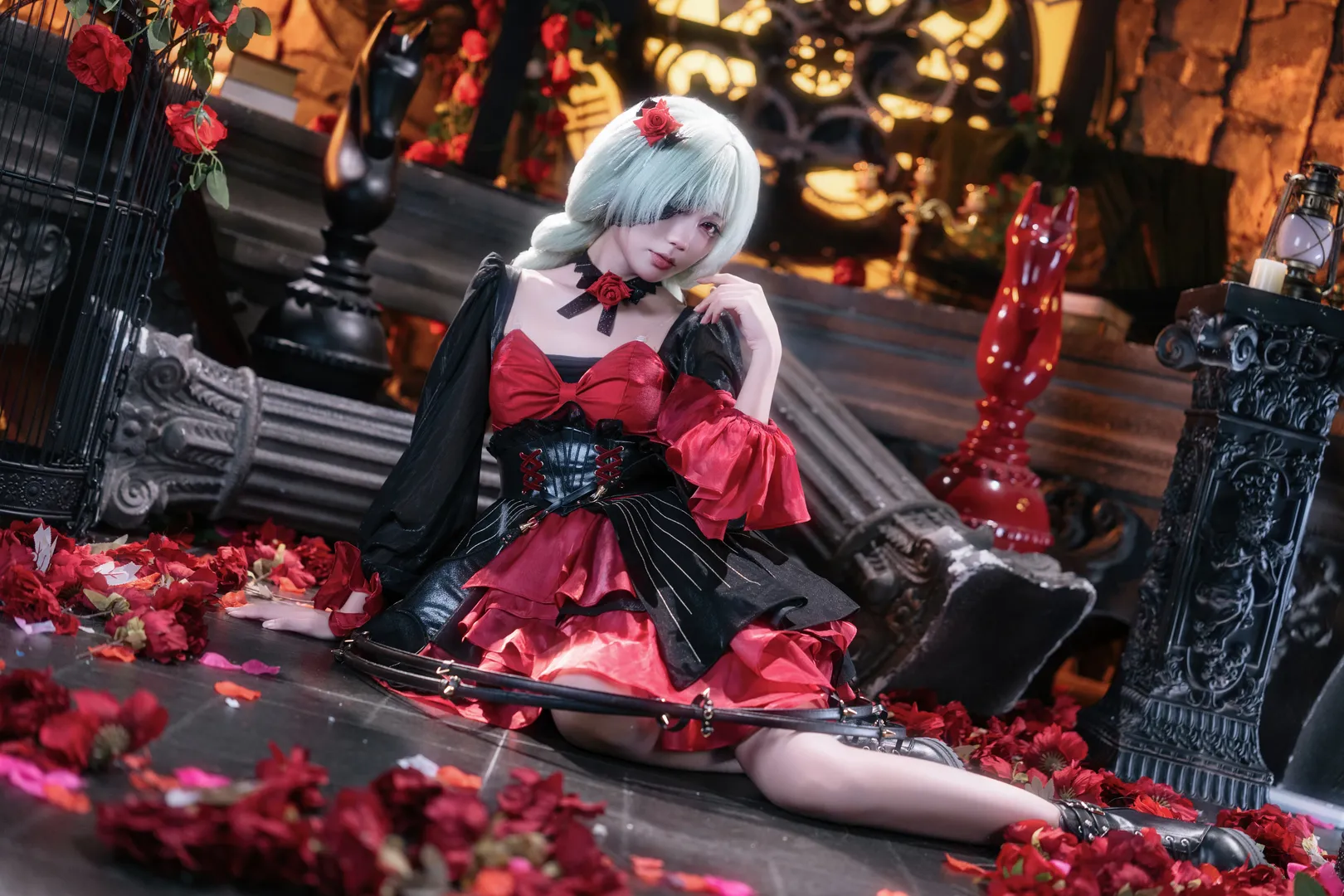 鸣潮, 二次元, 弗洛洛cos, cosplay摄影, 哥特风cos - 第5张