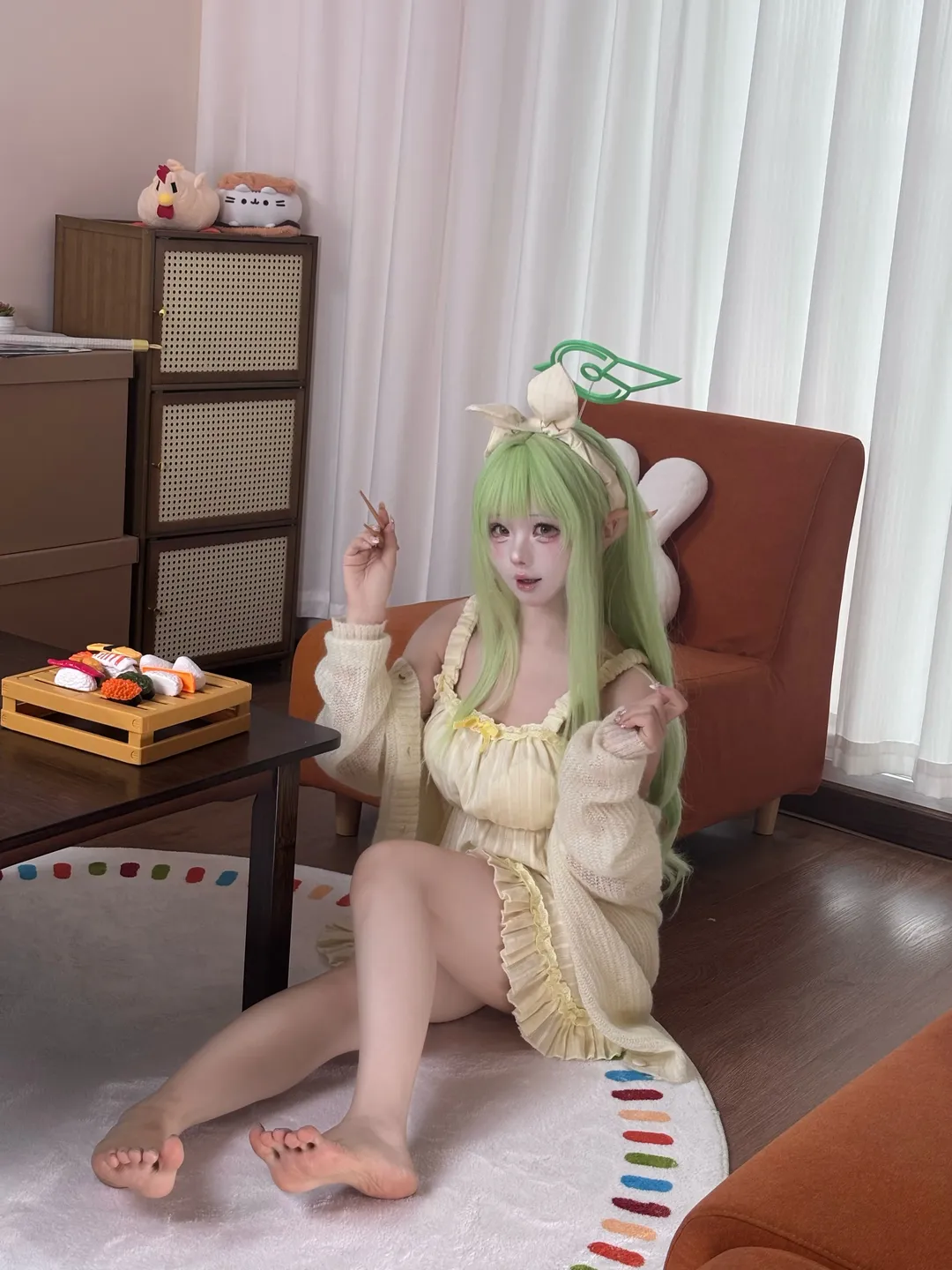 蔚蓝档案, 睡衣cosplay, 二次元日常, 橘光cos, 居家穿搭 - 第3张