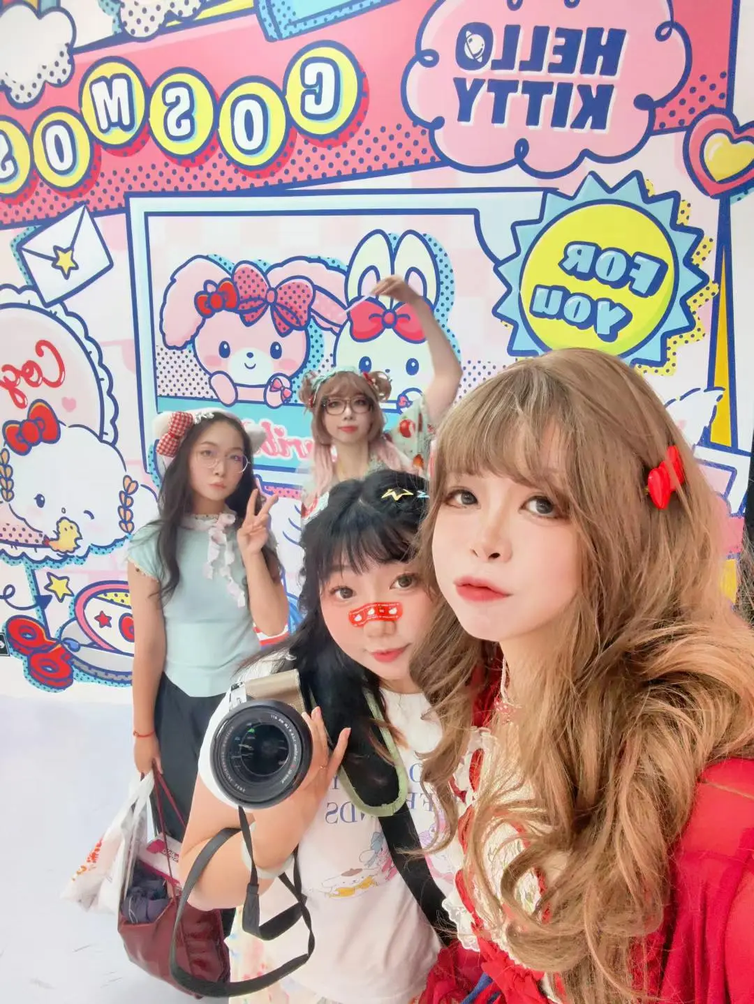 Pink & Blue Planet Sanrio-Themed Tea Party Lolita Outfit Record by 程阿尧 - Image 3
