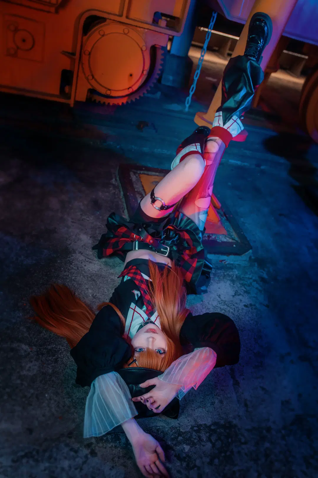 【明日香cos】新世紀福音戰士工業廢墟夜景記錄 - Zhu_SAMA - 第10張