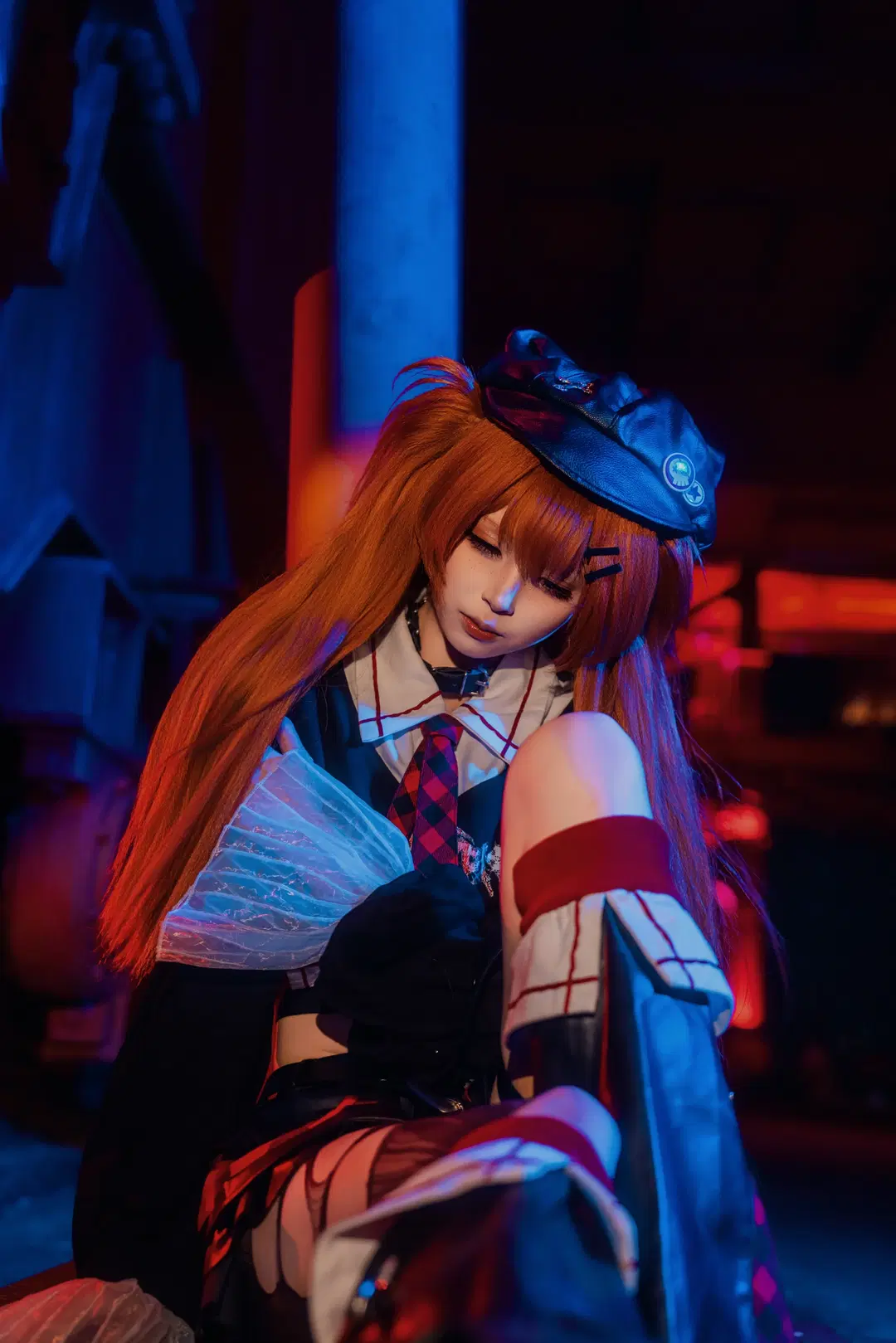 【明日香cos】新世紀福音戰士工業廢墟夜景記錄 - Zhu_SAMA - 第6張