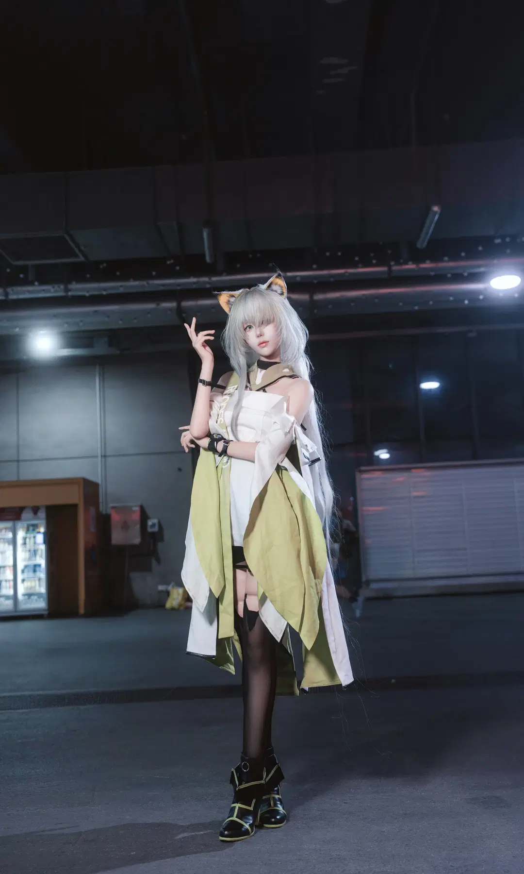 Convention photos, Arknights, Cosplay photography, Kal'tsit cosplay, Stockings
