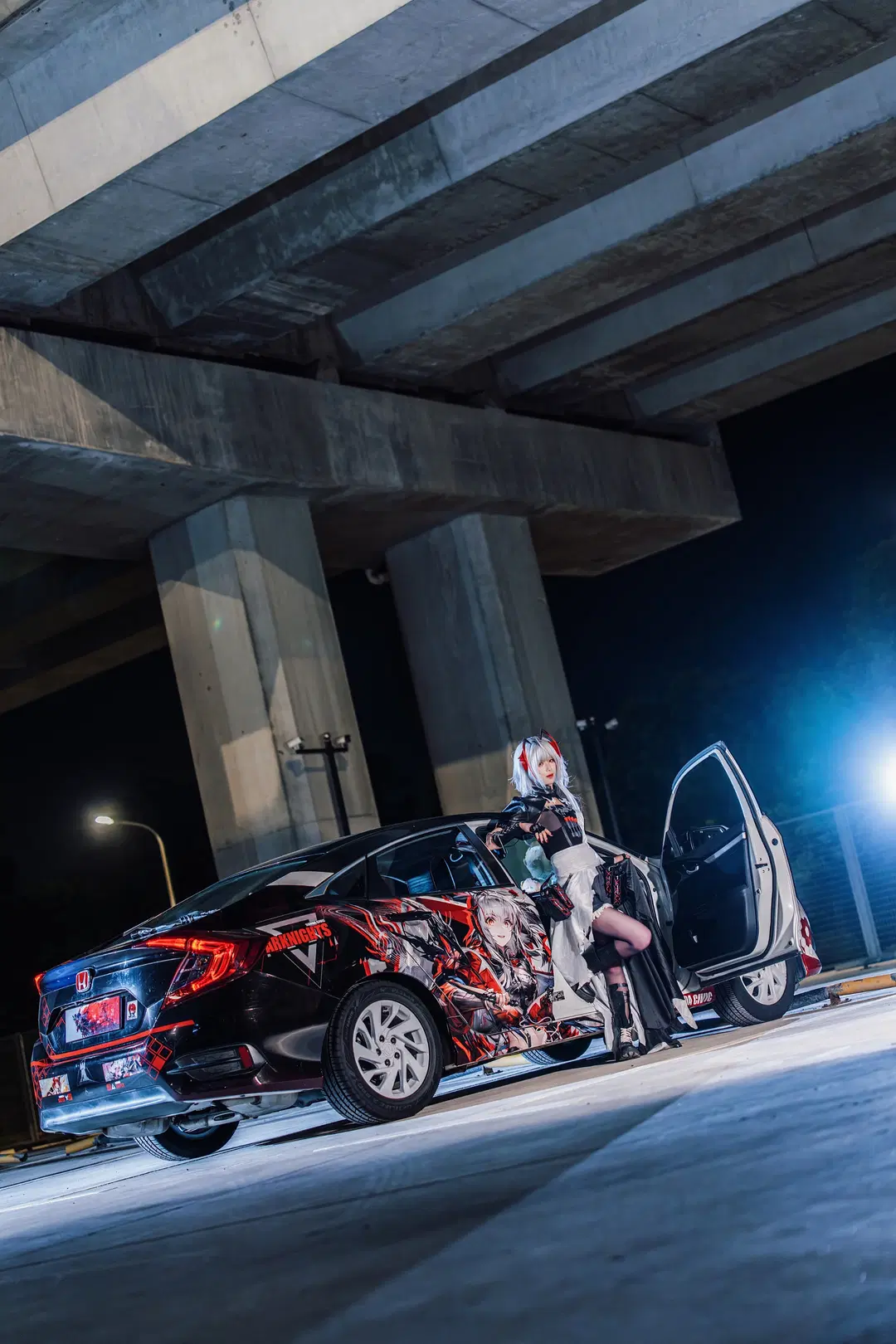 【維什戴爾cos】明日方舟痛車夜景大片，紀念我的第一次自主設計 - Zhu_SAMA - 第10張
