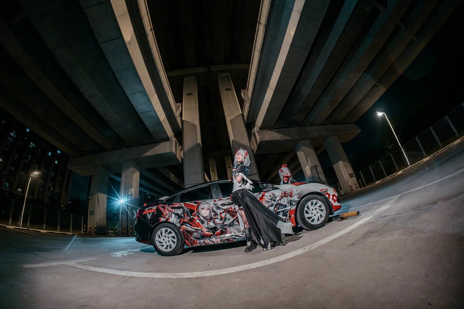 【維什戴爾cos】明日方舟痛車夜景大片，紀念我的第一次自主設計 - Zhu_SAMA - 第8張