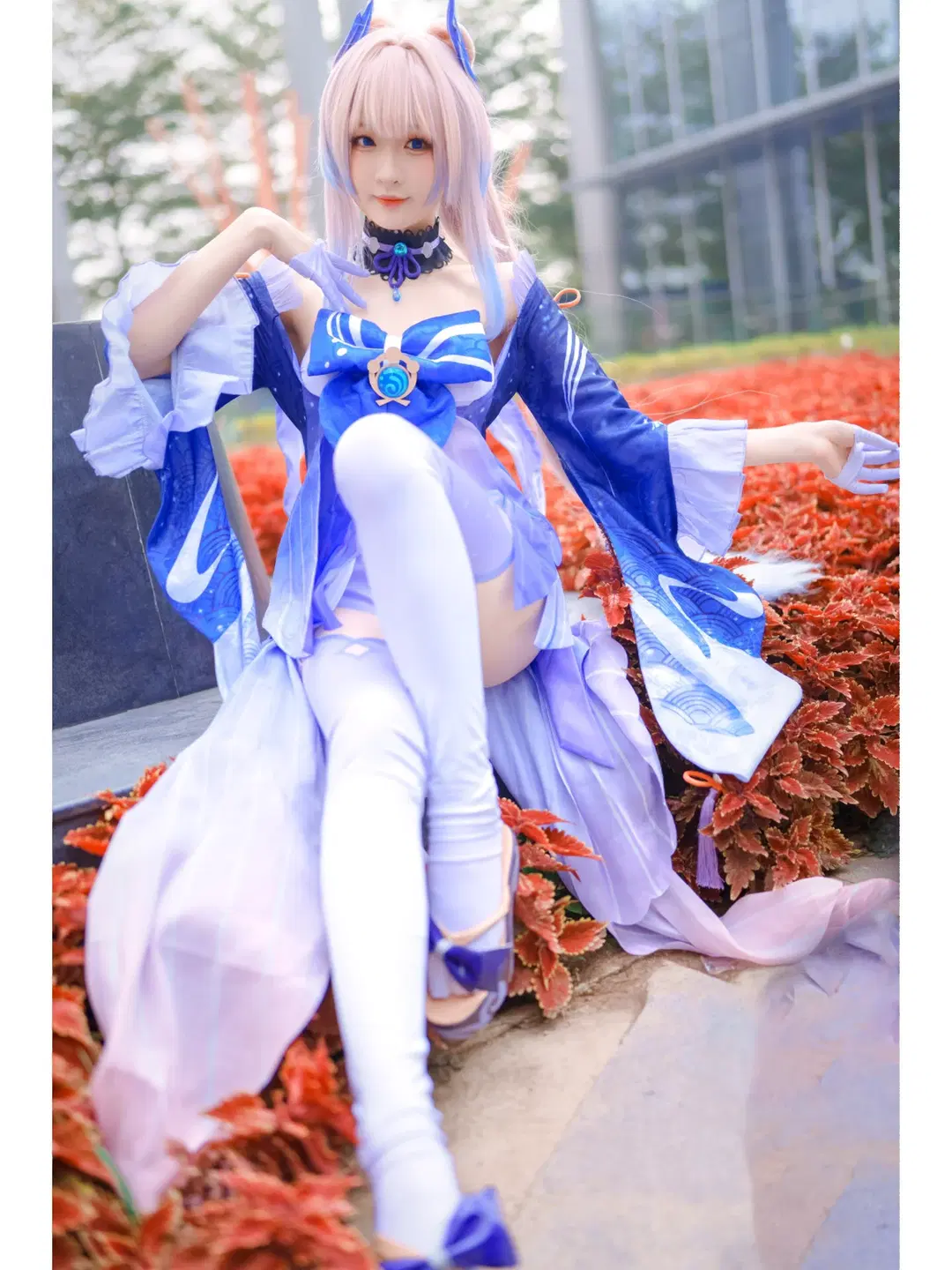 [Sangonomiya Kokomi cosplay] Gentle as Water: A Pearlescent Illusion by Kirito君 - Image 2