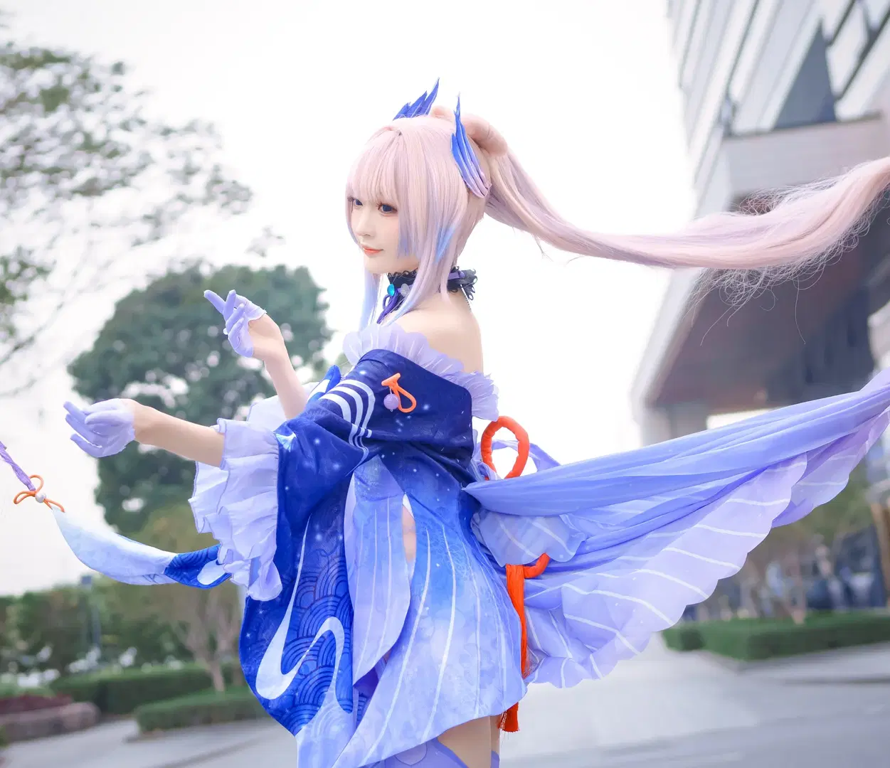 [Sangonomiya Kokomi cosplay] Gentle as Water: A Pearlescent Illusion by Kirito君 - Image 3