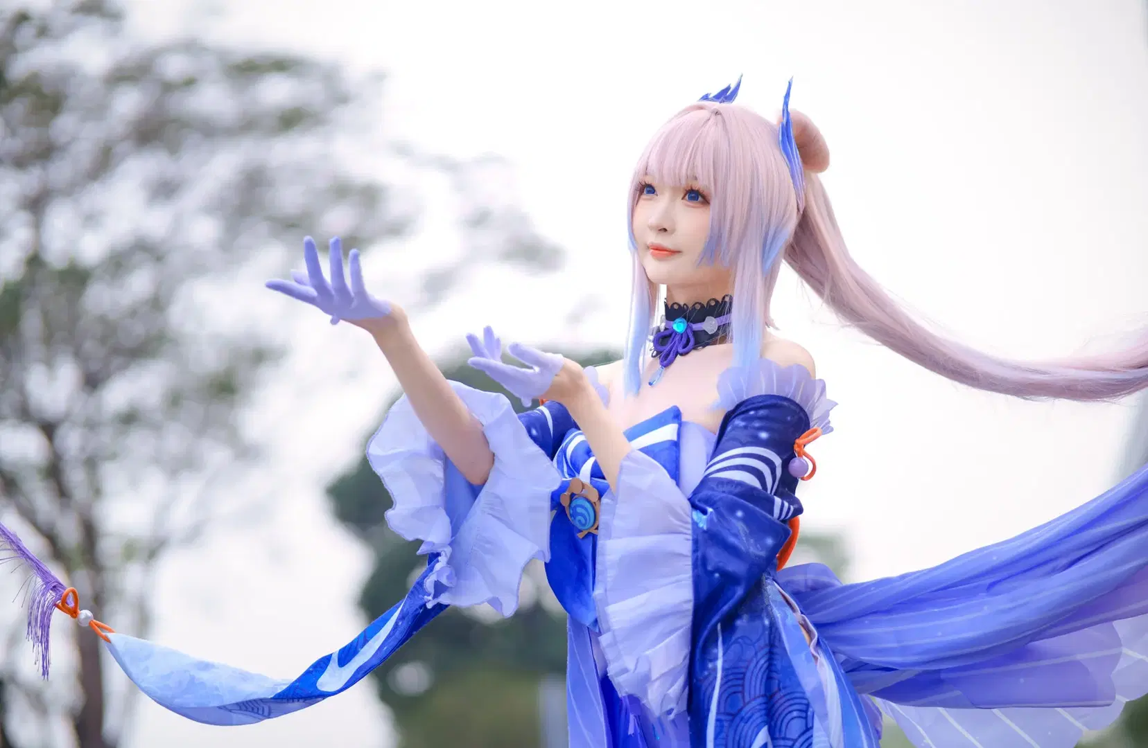 [Sangonomiya Kokomi cosplay] Gentle as Water: A Pearlescent Illusion by Kirito君 - Image 4