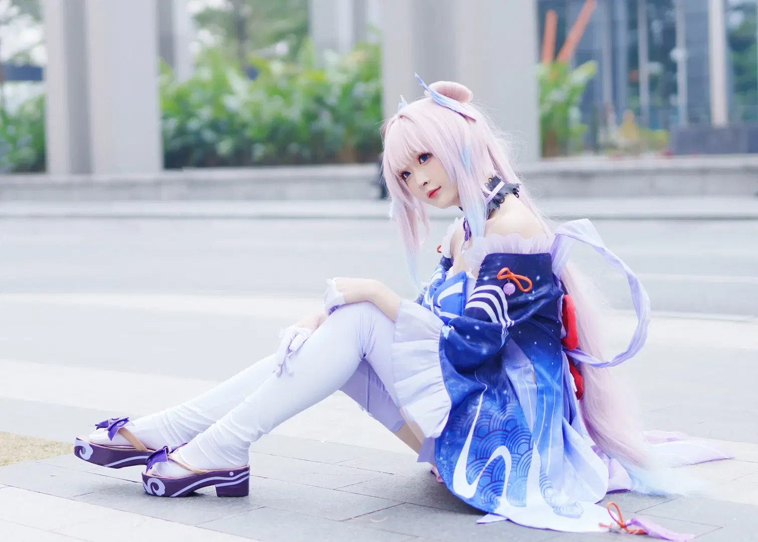 原神, cosplay, 珊瑚宫心海cos, 广州漫展, 白丝