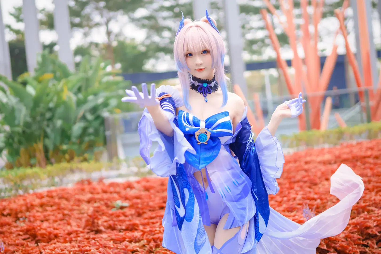 [Sangonomiya Kokomi cosplay] Gentle as Water: A Pearlescent Illusion by Kirito君 - Image 9