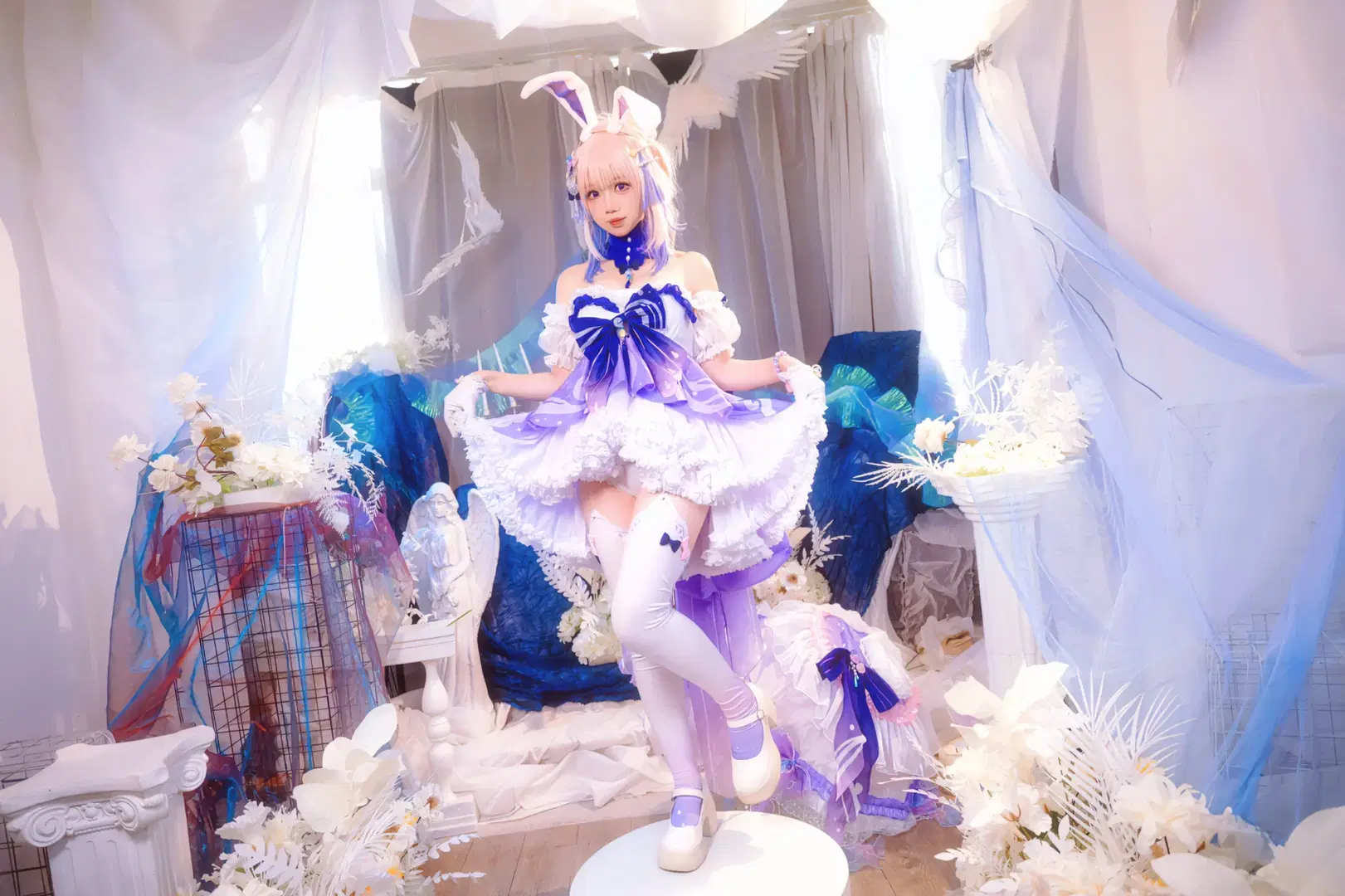 [Sangonomiya Kokomi cosplay] Genshin Impact: Dreamy Photoshoot of Kokomi Bunny Suit by Kirito君 - Image 11