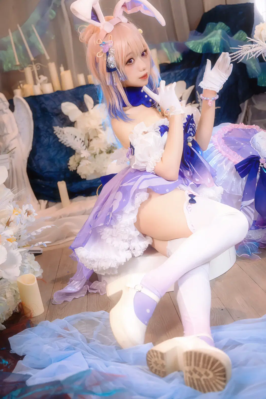[Sangonomiya Kokomi cosplay] Genshin Impact: Dreamy Photoshoot of Kokomi Bunny Suit by Kirito君 - Image 5