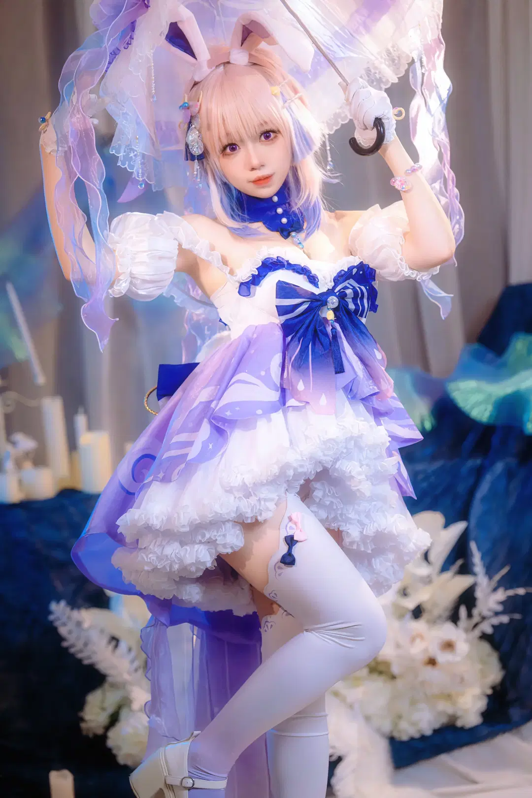 [Sangonomiya Kokomi cosplay] Genshin Impact: Dreamy Photoshoot of Kokomi Bunny Suit by Kirito君 - Image 6