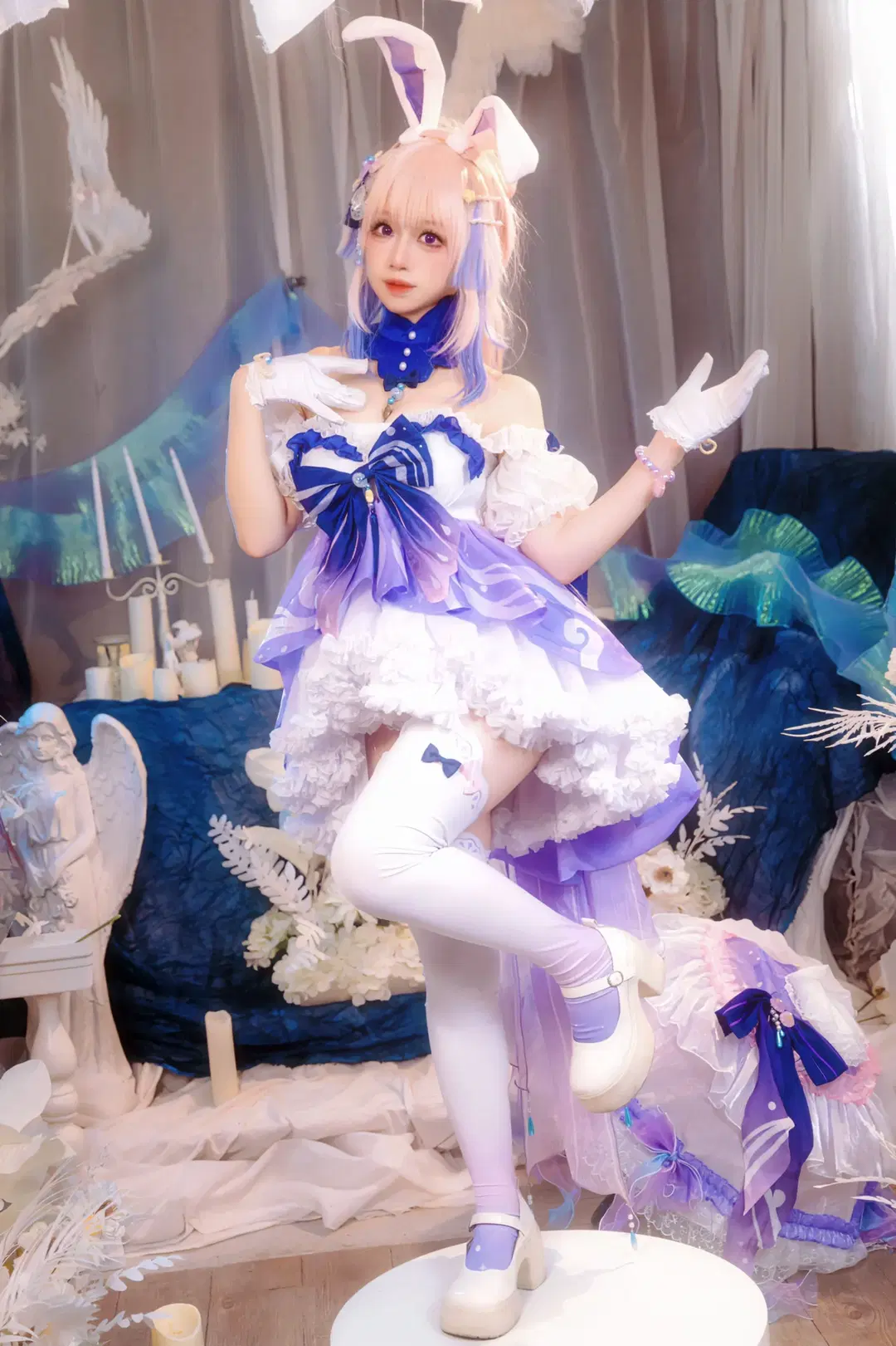 [Sangonomiya Kokomi cosplay] Genshin Impact: Dreamy Photoshoot of Kokomi Bunny Suit by Kirito君 - Image 7