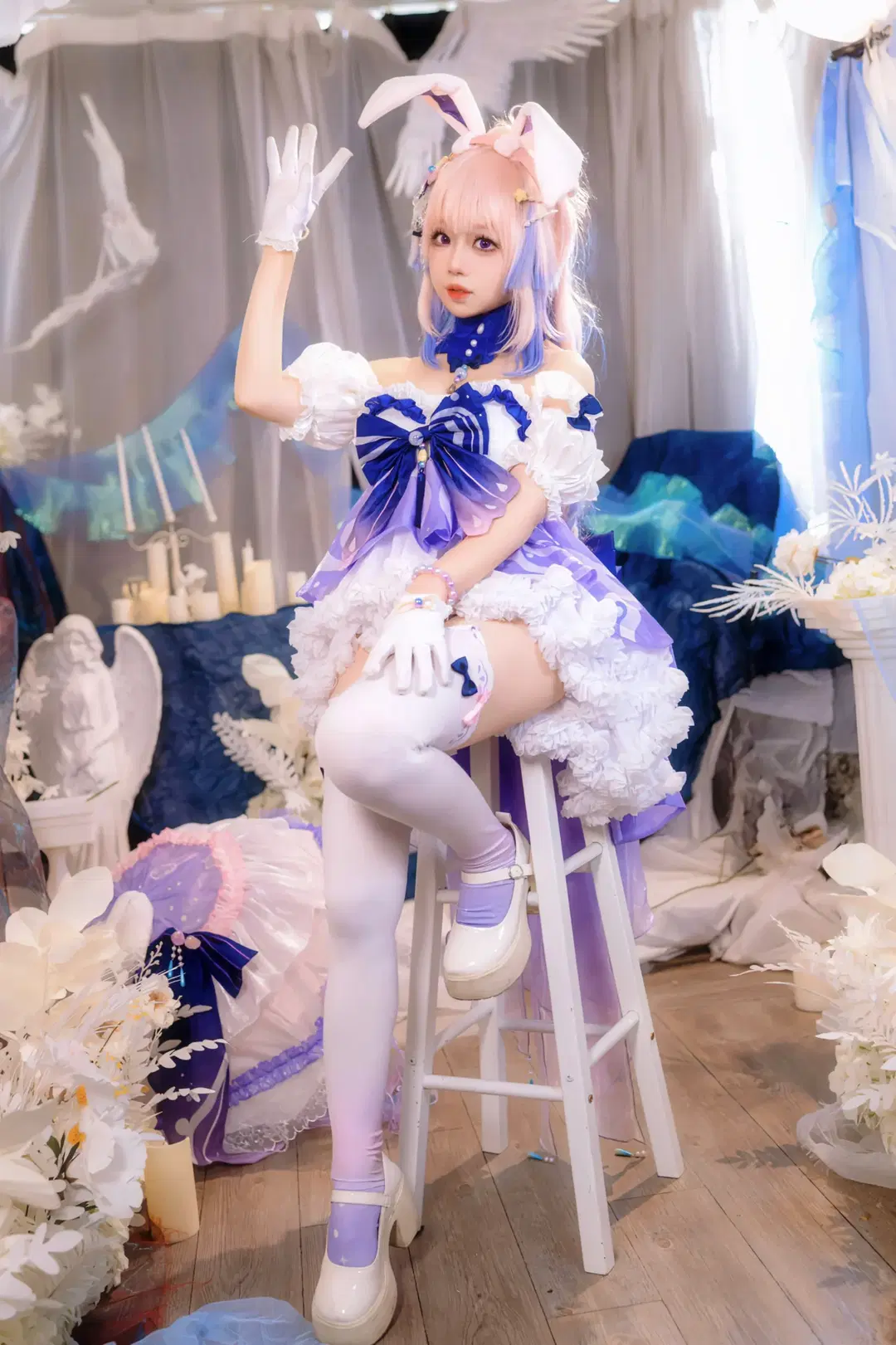 [Sangonomiya Kokomi cosplay] Genshin Impact: Dreamy Photoshoot of Kokomi Bunny Suit by Kirito君 - Image 8
