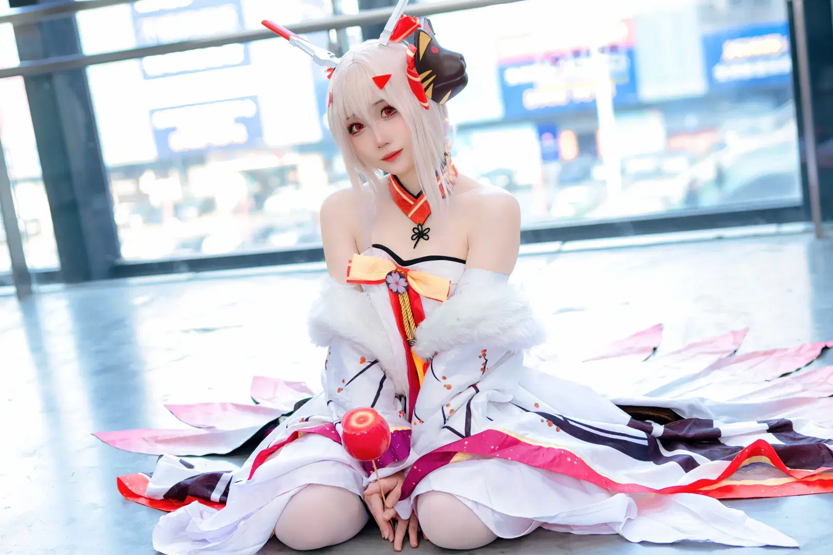 綾波 コスプレ アズールレーン 元旦ホタルアニメフェス、りんご飴を持って指揮官に会いに行く - Kirito君 - 2枚目