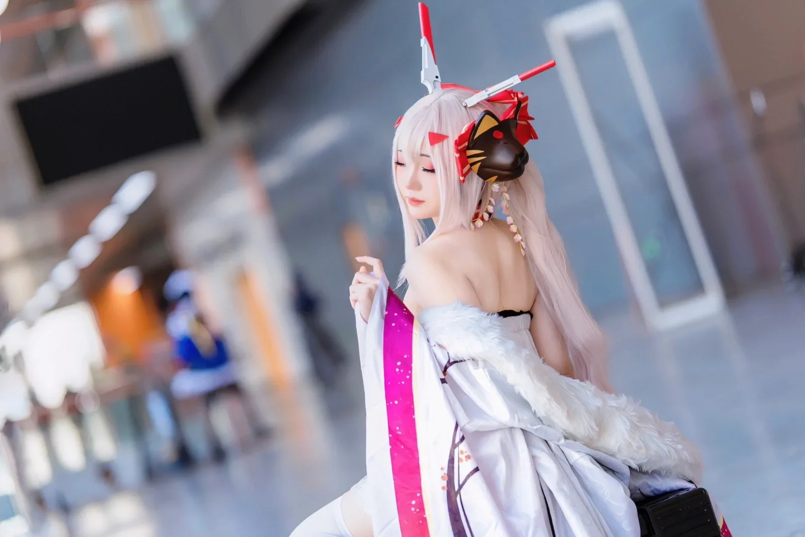 綾波 コスプレ アズールレーン 元旦ホタルアニメフェス、りんご飴を持って指揮官に会いに行く - Kirito君 - 5枚目
