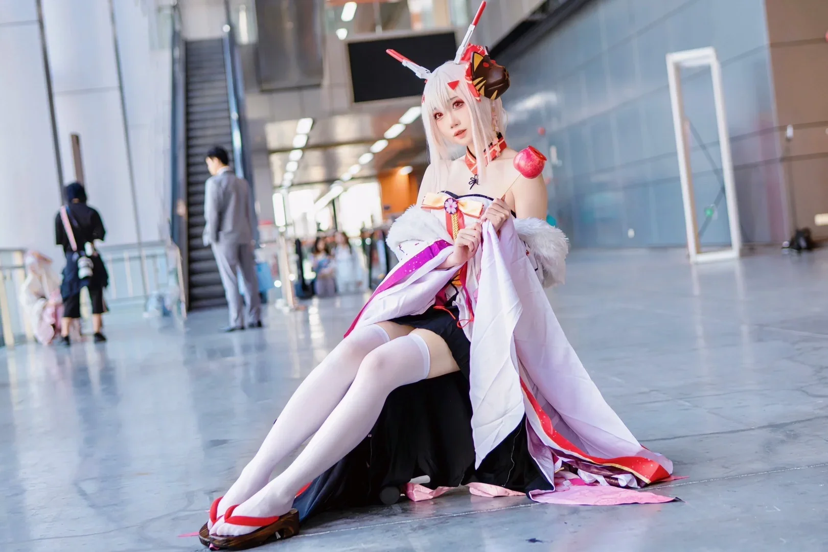 綾波 コスプレ アズールレーン 元旦ホタルアニメフェス、りんご飴を持って指揮官に会いに行く - Kirito君 - 6枚目