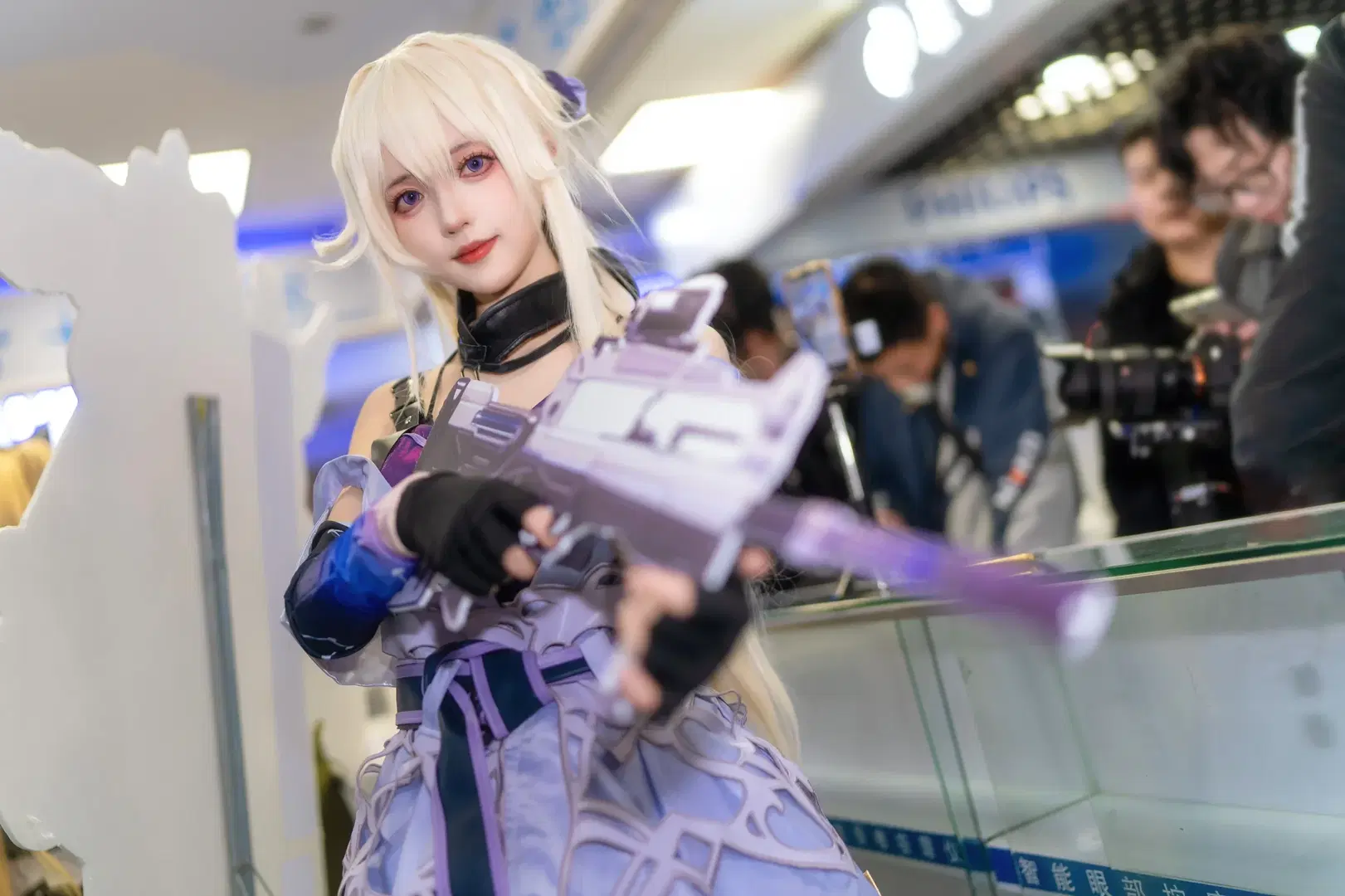 【星繪cos】卡拉彼丘的射擊少女，紫白戰衣與黑絲穿搭 - Kirito君 - 第2張
