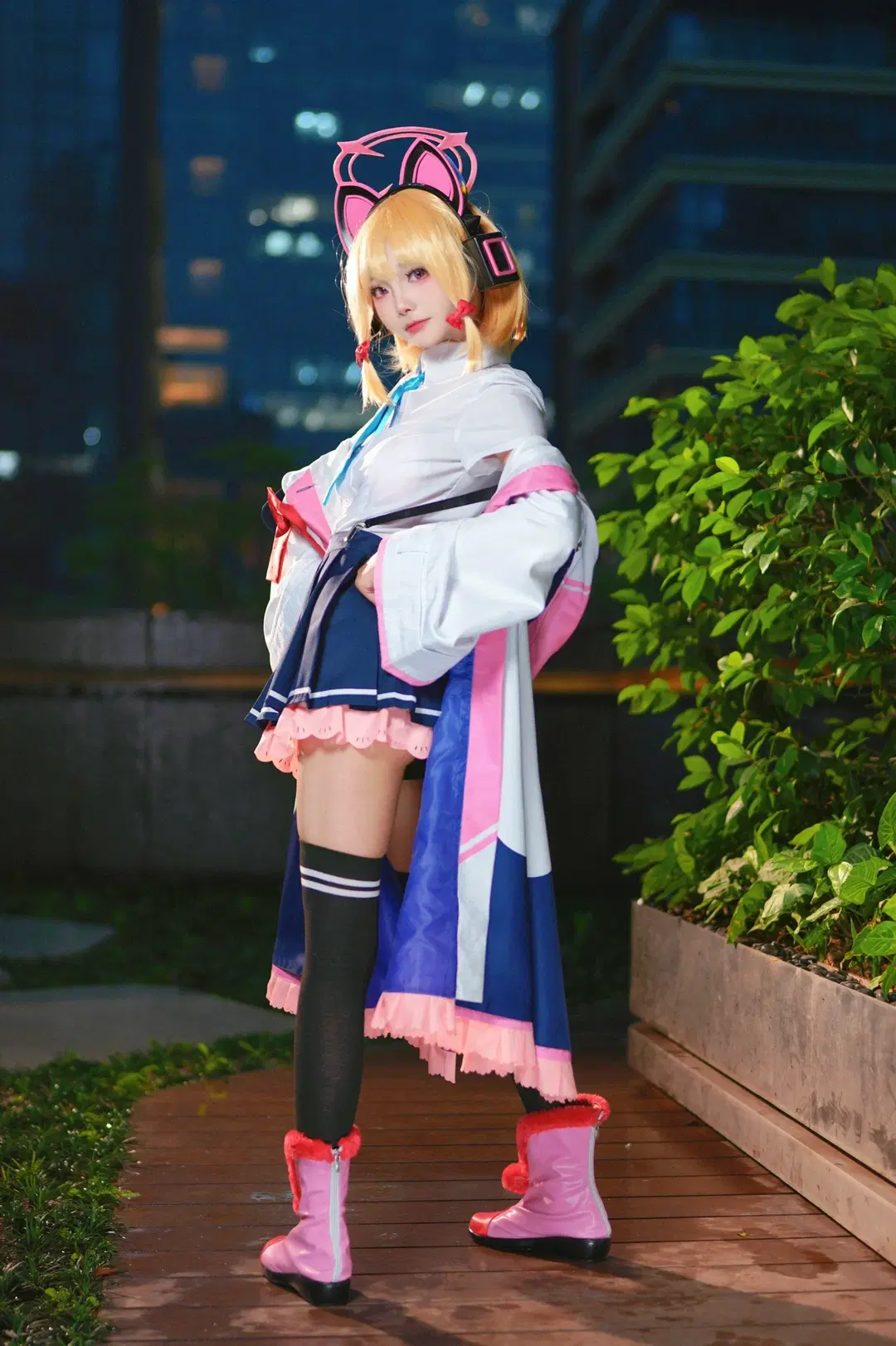 [Saiba Momoi cosplay] Blue Archive Night Photography Record by Kirito君 - Image 3