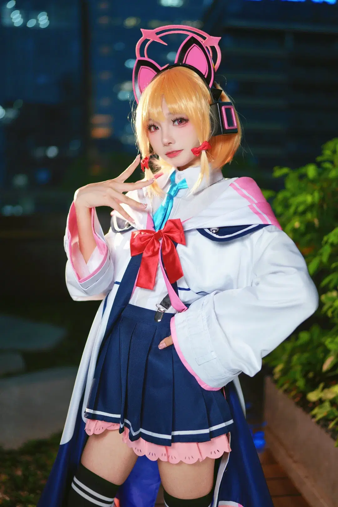 [Saiba Momoi cosplay] Blue Archive Night Photography Record by Kirito君 - Image 4
