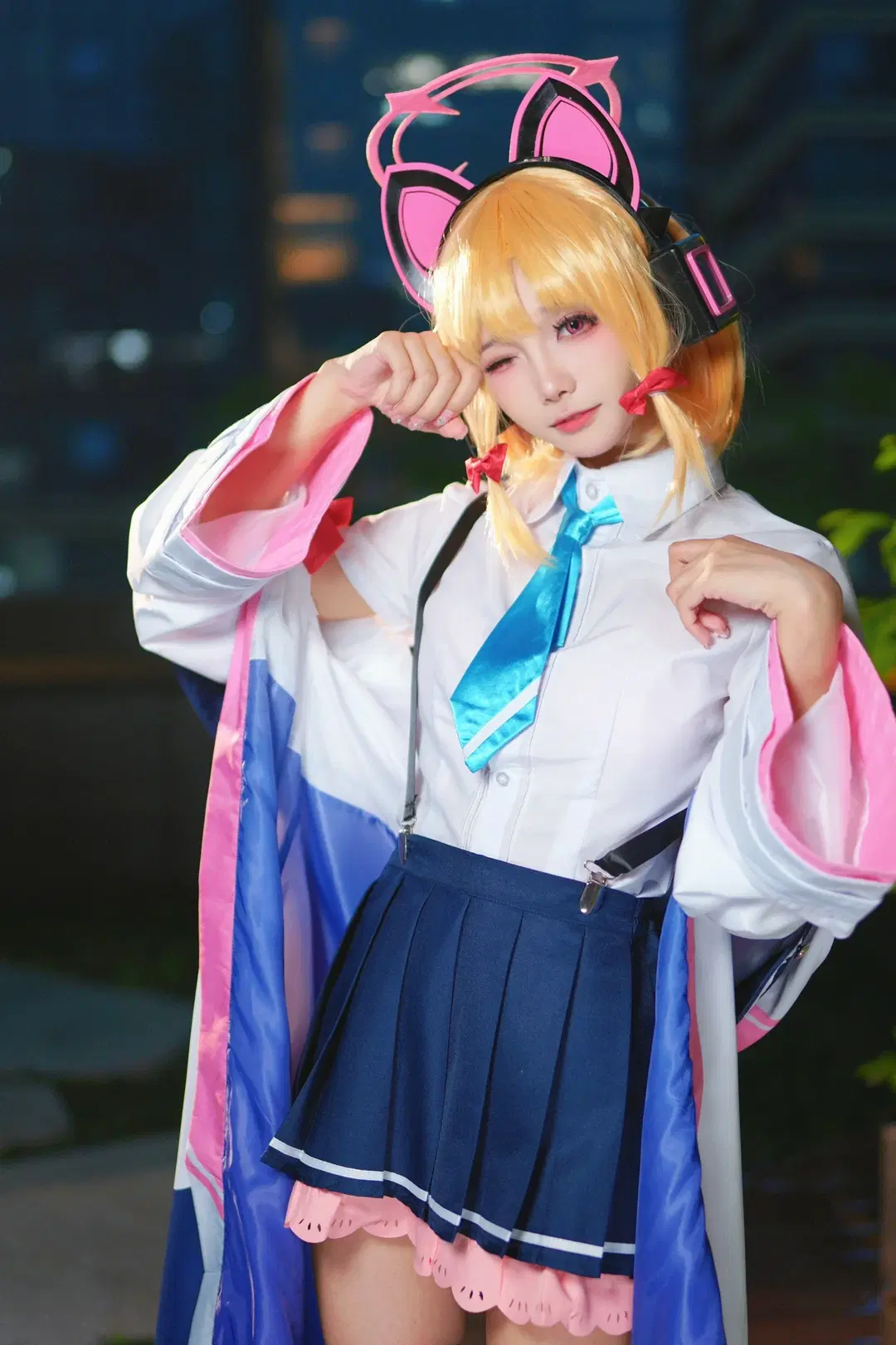 [Saiba Momoi cosplay] Blue Archive Night Photography Record by Kirito君 - Image 5