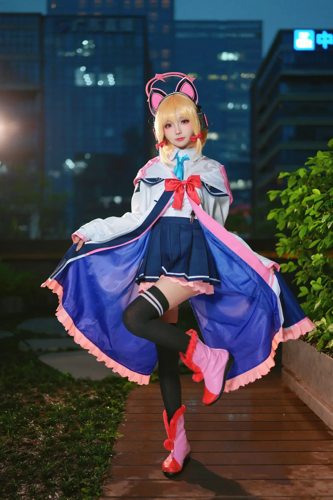 [Saiba Momoi cosplay] Blue Archive Night Photography Record by Kirito君 - Image 7
