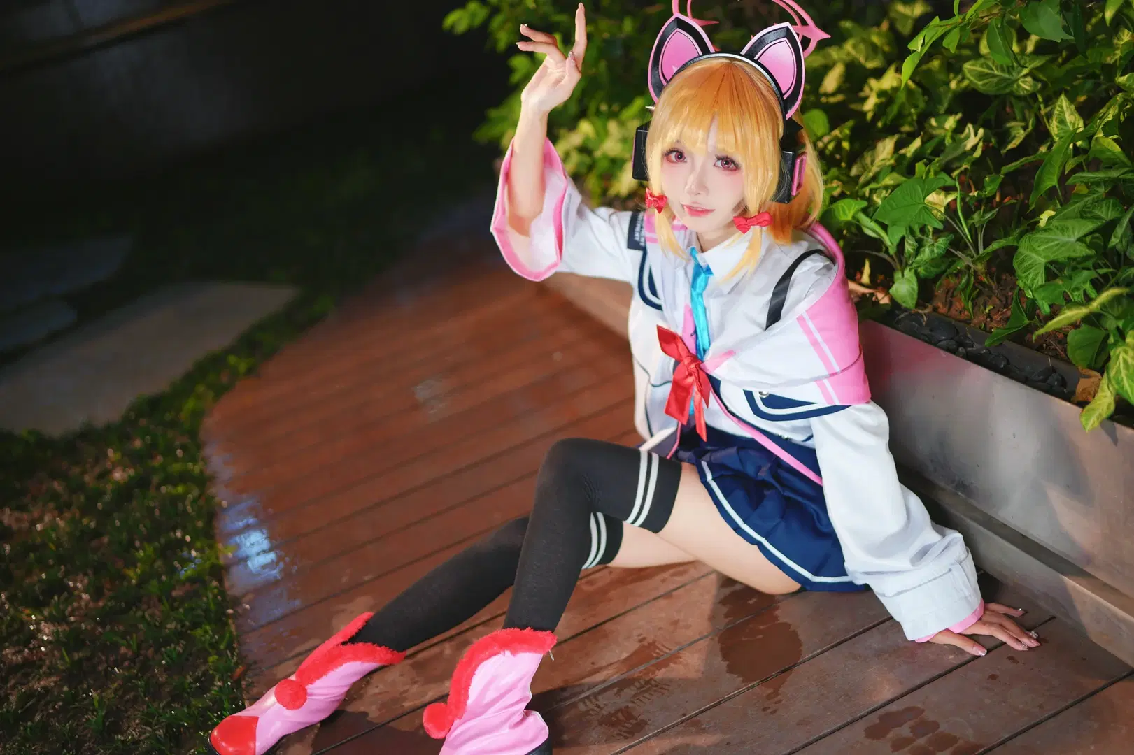 [Saiba Momoi cosplay] Blue Archive Night Photography Record by Kirito君 - Image 8