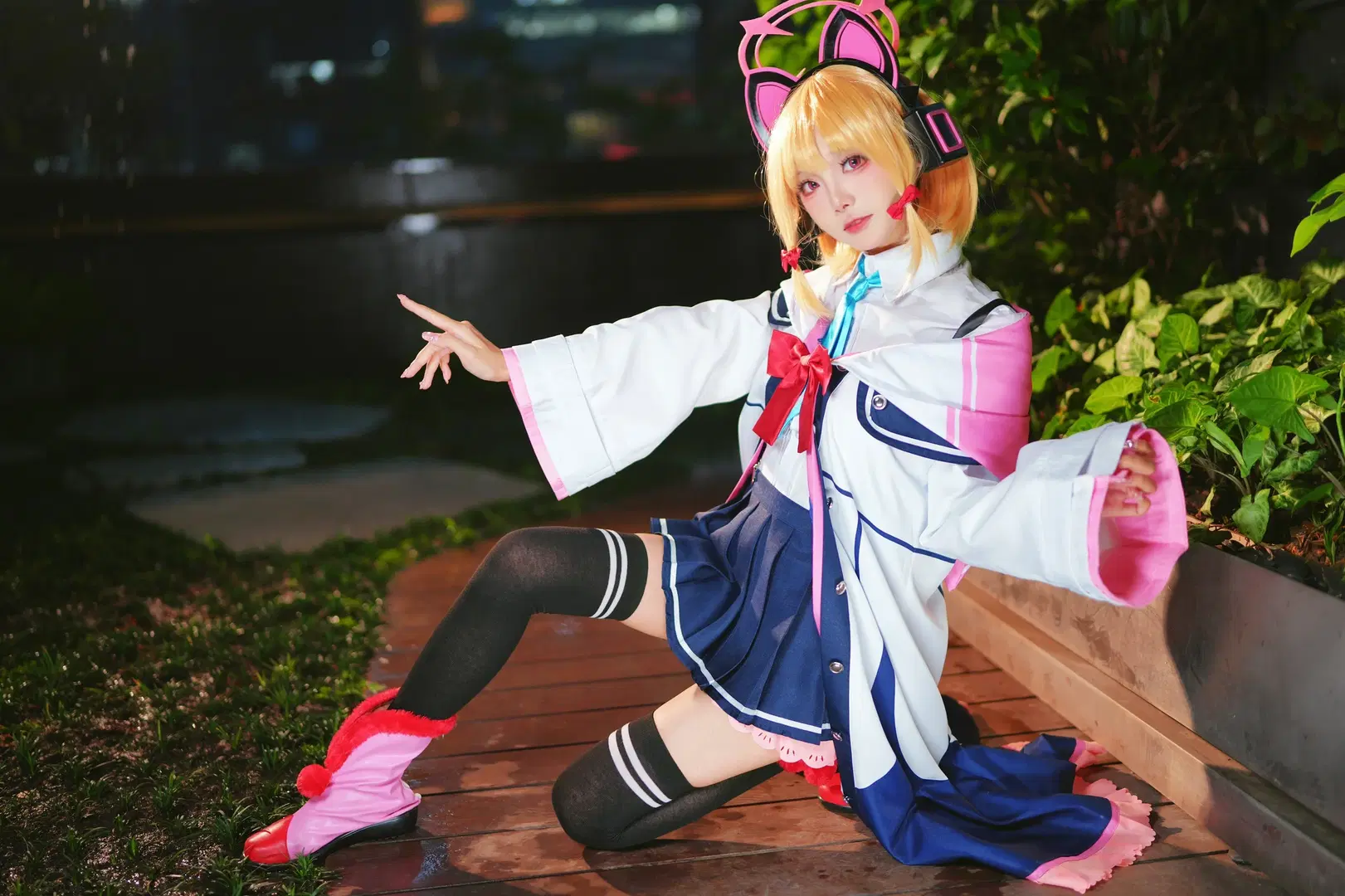 [Saiba Momoi cosplay] Blue Archive Night Photography Record by Kirito君 - Image 9
