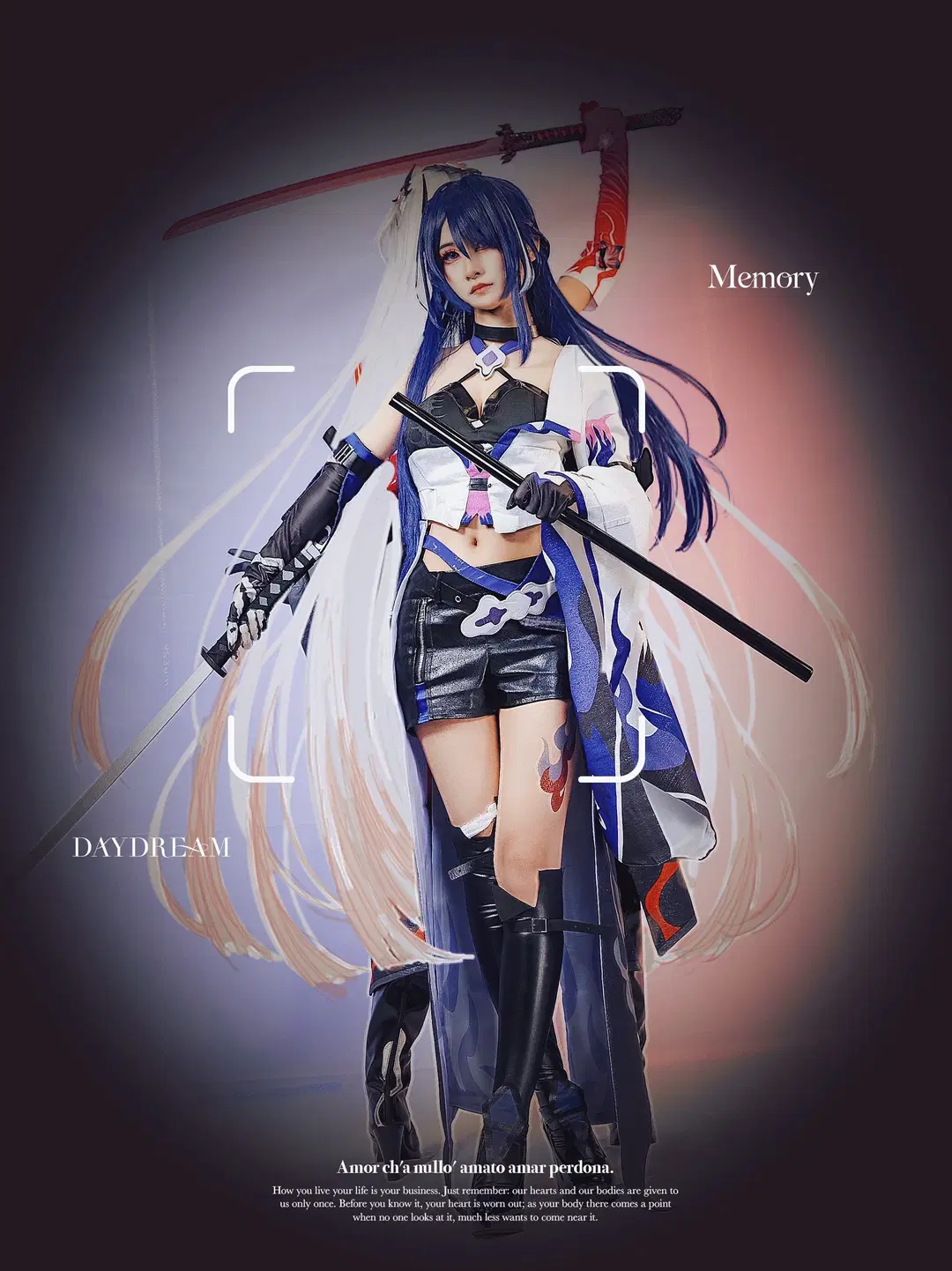 【黄泉 コスプレ】崩壊：スターレイル 双形態の黄泉、二刀流と赤い傘で緊張感MAX - Kirito君 - 2枚目