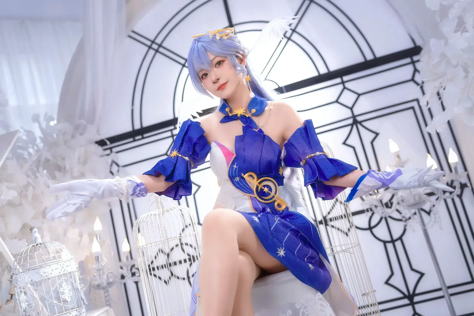 【知更鳥cos】崩壞星穹鐵道，舞臺燈光下的藍白星光 - Kirito君 - 第10張