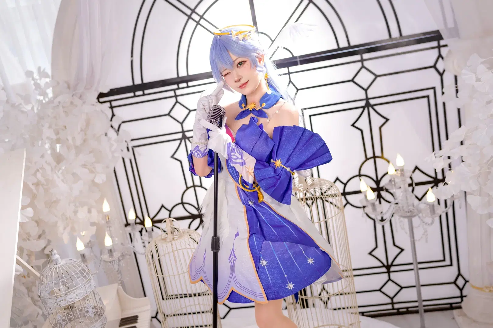 【知更鳥cos】崩壞星穹鐵道，舞臺燈光下的藍白星光 - Kirito君 - 第12張
