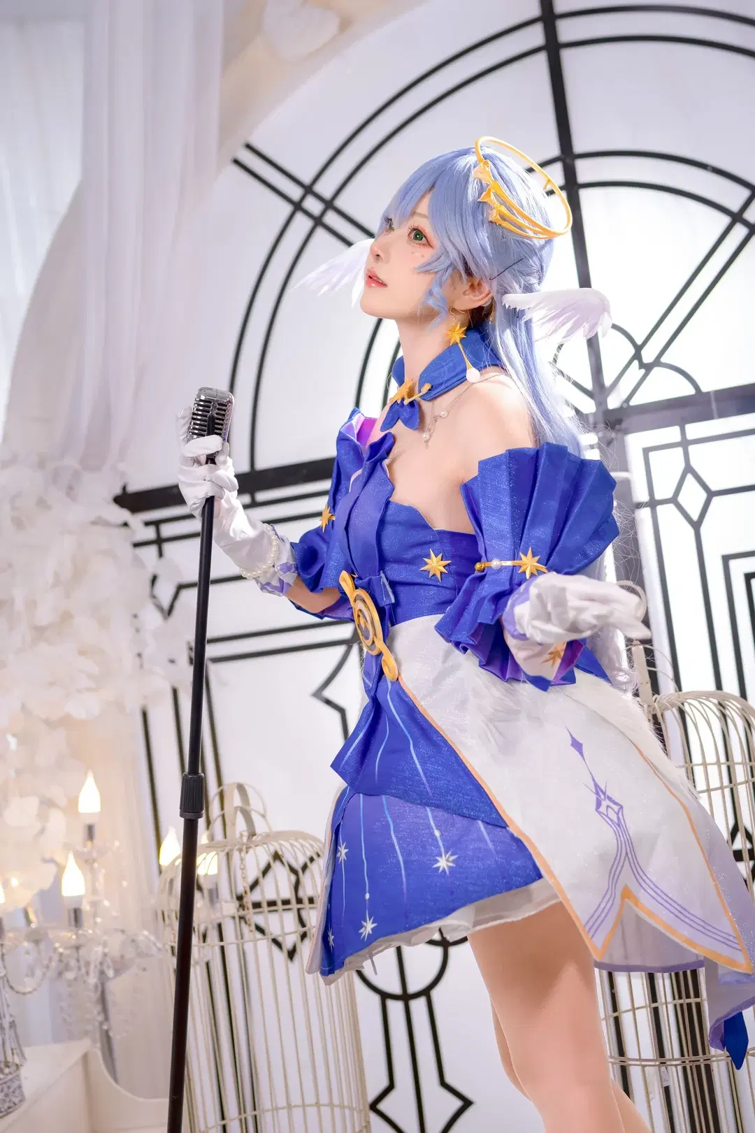 【知更鳥cos】崩壞星穹鐵道，舞臺燈光下的藍白星光 - Kirito君 - 第2張