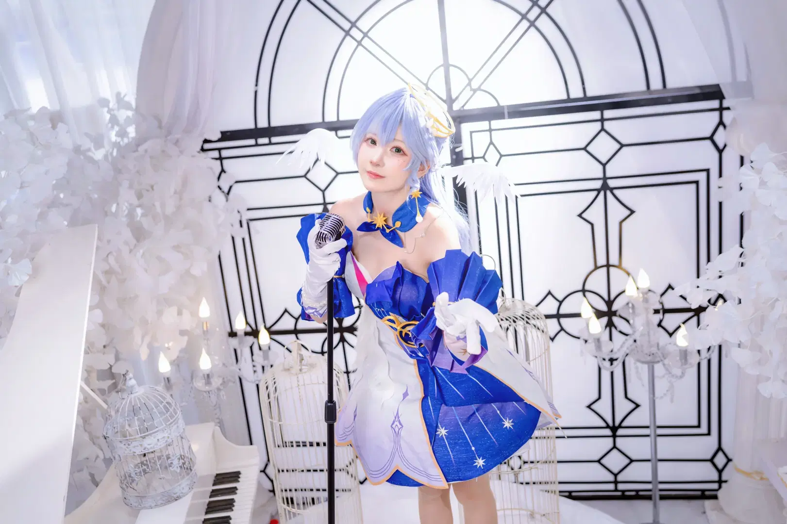【知更鳥cos】崩壞星穹鐵道，舞臺燈光下的藍白星光 - Kirito君 - 第6張