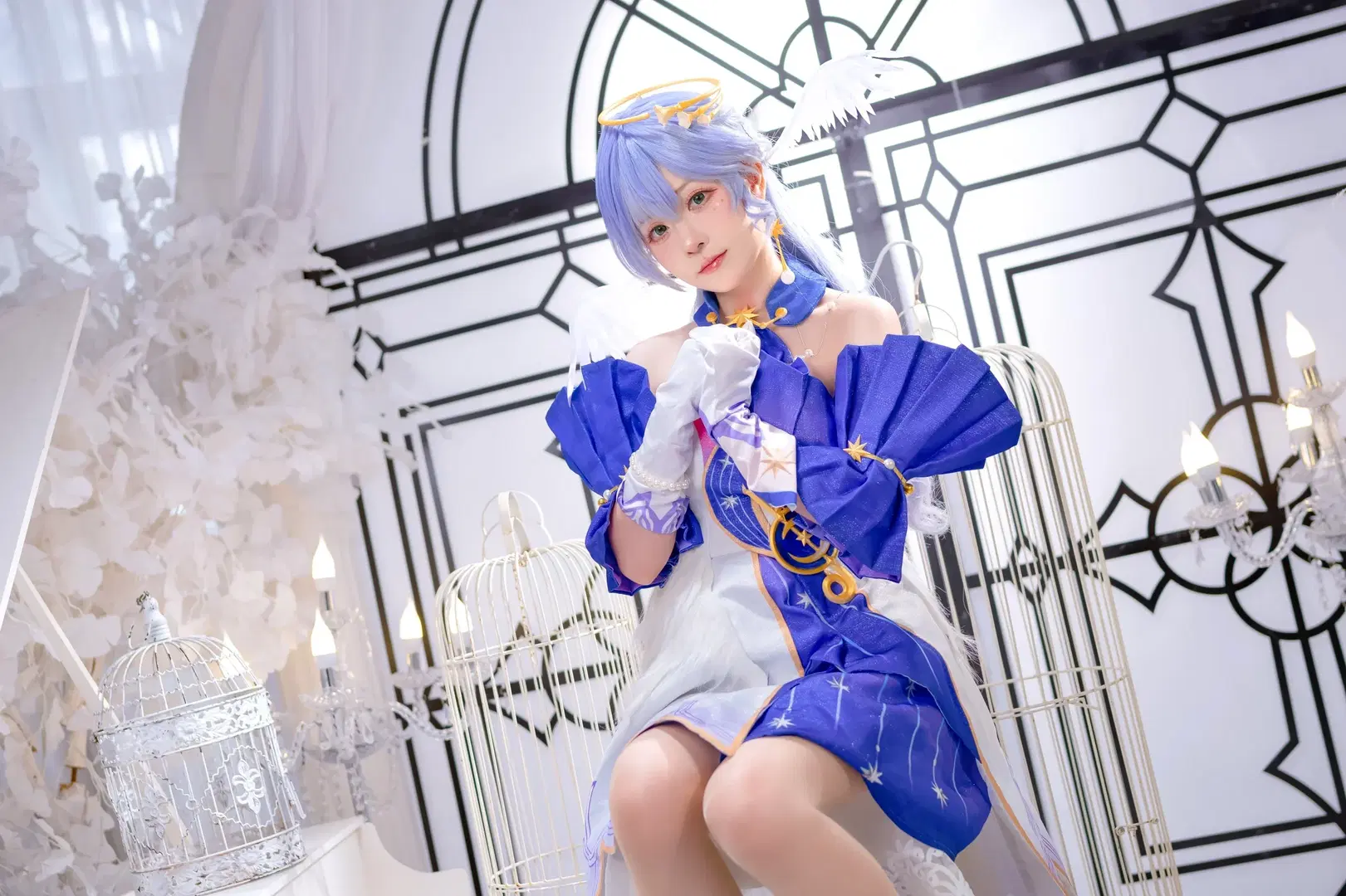 【知更鳥cos】崩壞星穹鐵道，舞臺燈光下的藍白星光 - Kirito君 - 第8張