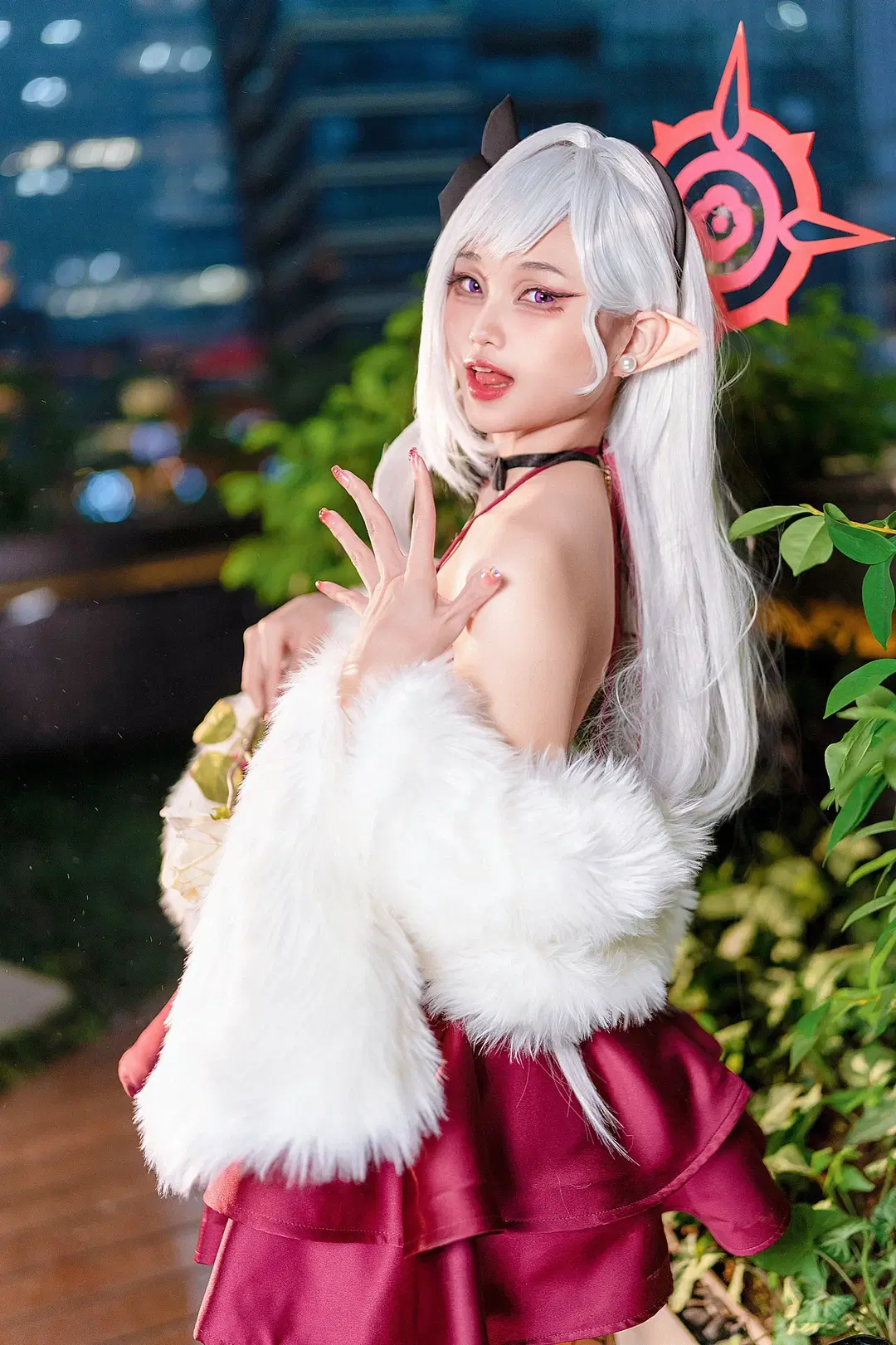 【浅黄睦月cos】蔚蓝档案only漫展的调皮恶魔魅影 - Kirito君 - 第2张