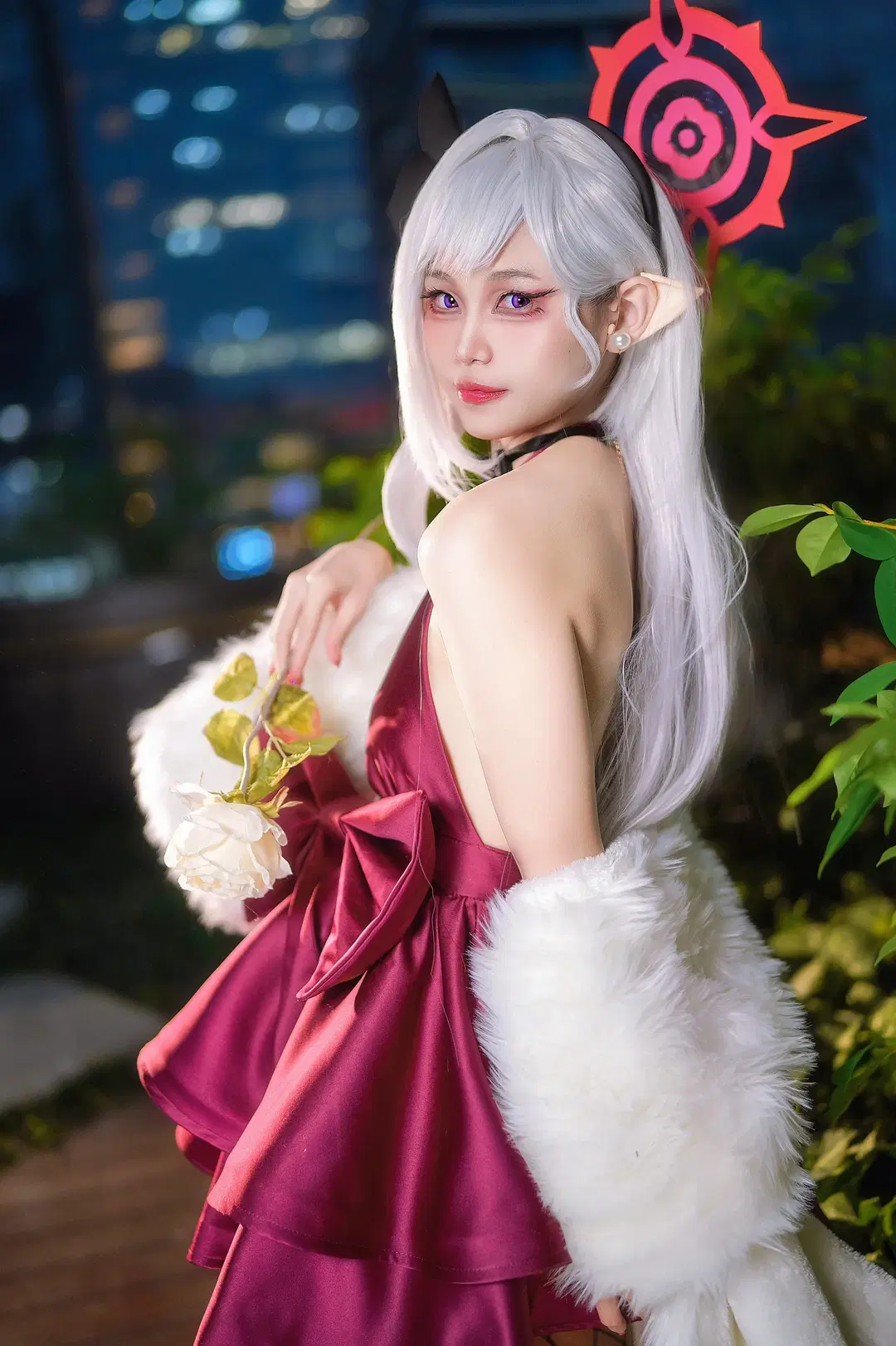 【浅黄睦月cos】蔚蓝档案only漫展的调皮恶魔魅影 - Kirito君 - 第4张