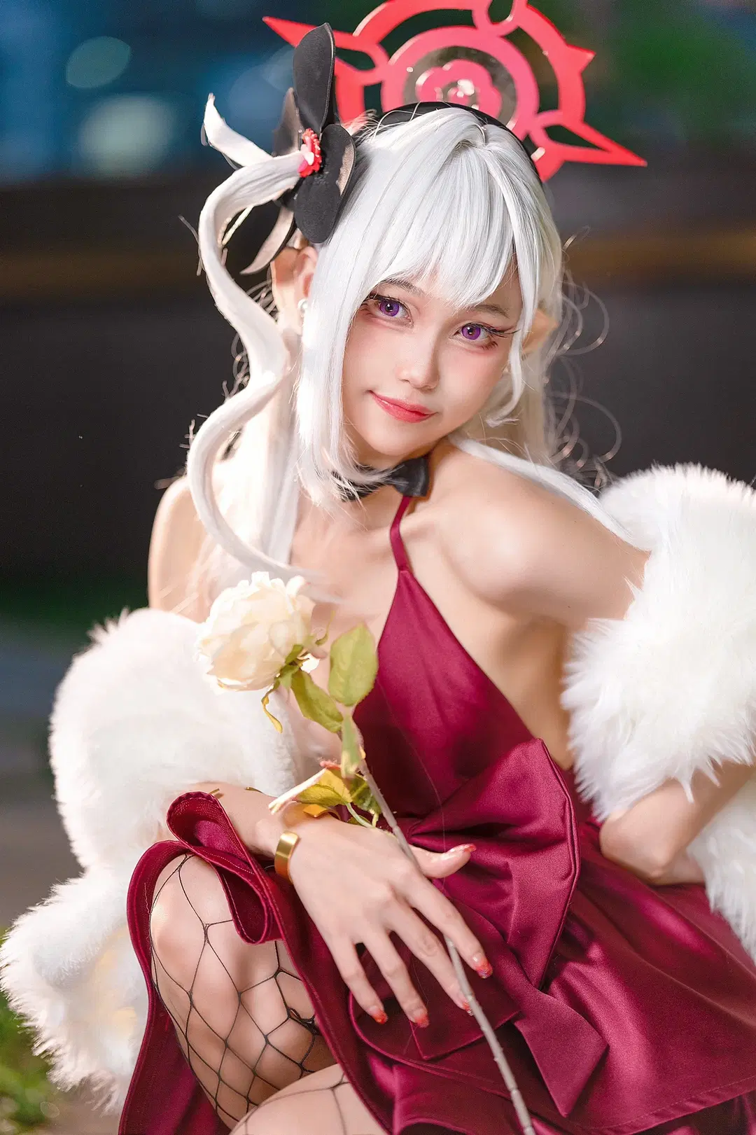 【浅黄睦月cos】蔚蓝档案only漫展的调皮恶魔魅影 - Kirito君 - 第5张