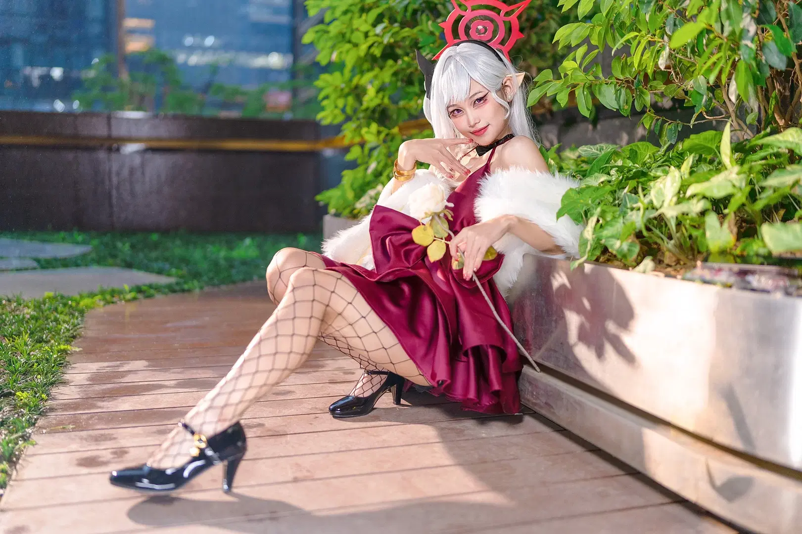 【浅黄睦月cos】蔚蓝档案only漫展的调皮恶魔魅影 - Kirito君 - 第8张