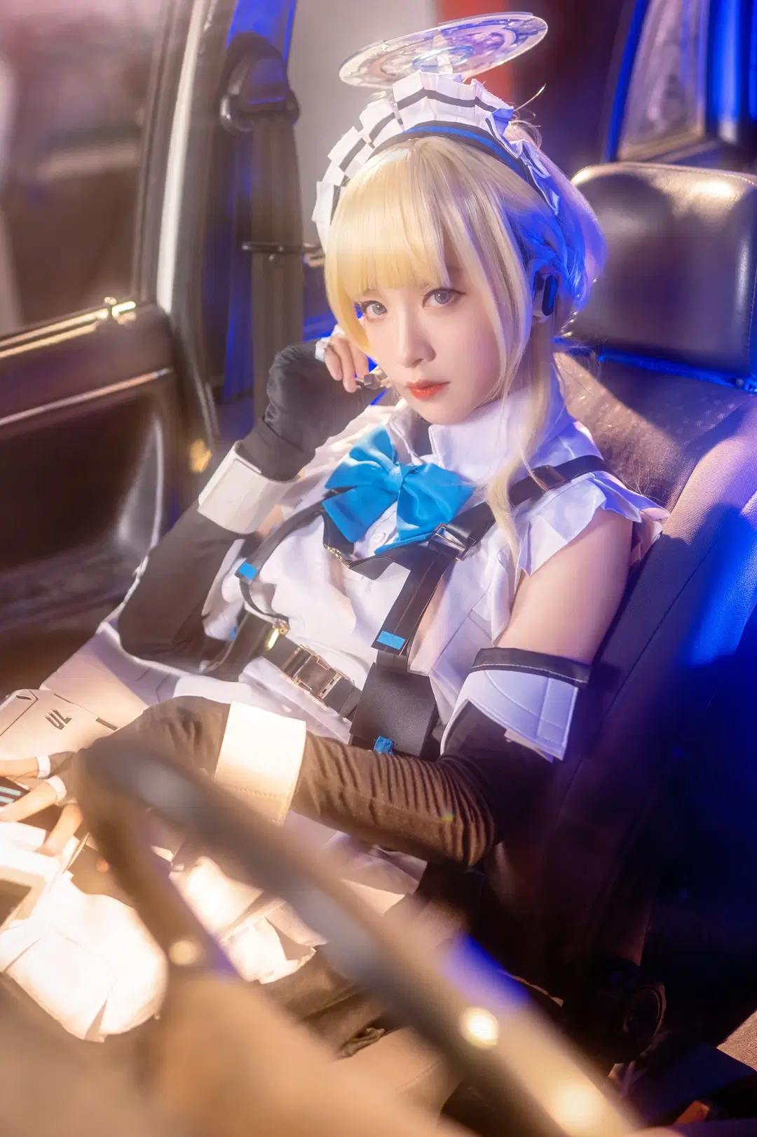 【飛鳥馬トキ コスプレ】『ブルーアーカイブ』夜の路地裏に出撃 - Kirito君 - 2枚目