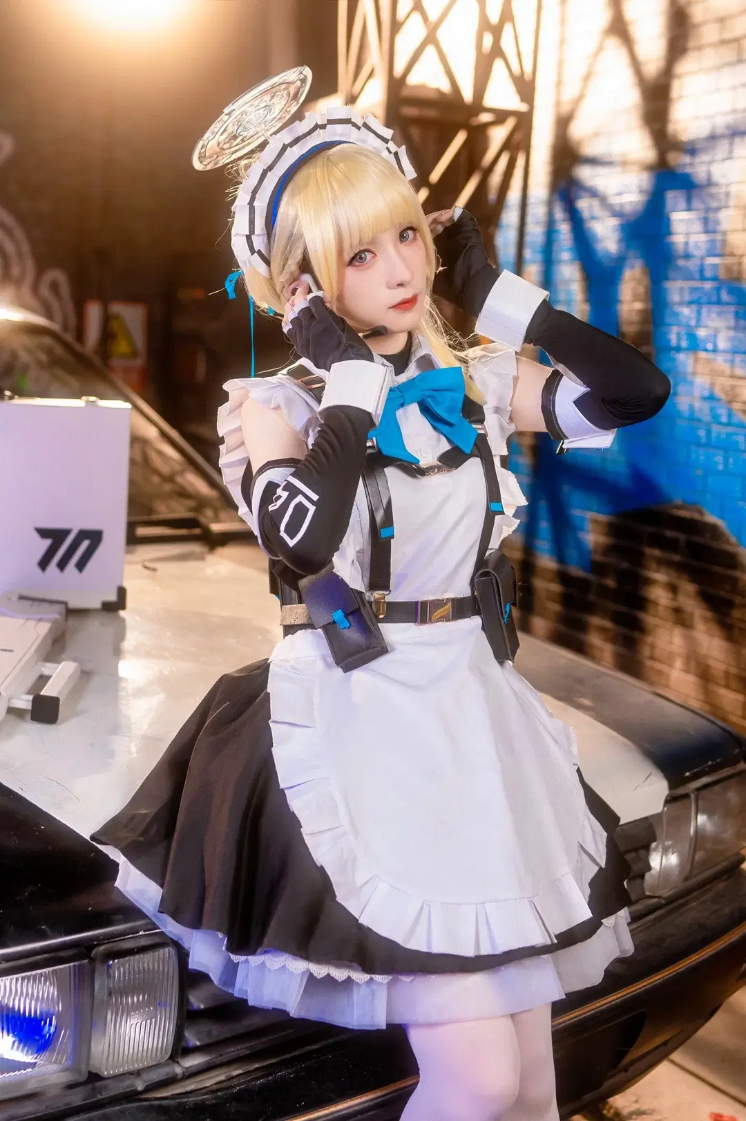 【飛鳥馬トキ コスプレ】『ブルーアーカイブ』夜の路地裏に出撃 - Kirito君 - 3枚目