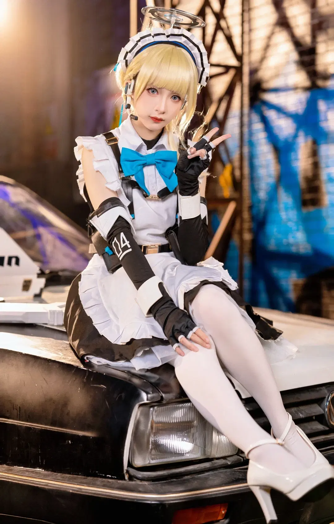 【飛鳥馬トキ コスプレ】『ブルーアーカイブ』夜の路地裏に出撃 - Kirito君 - 4枚目