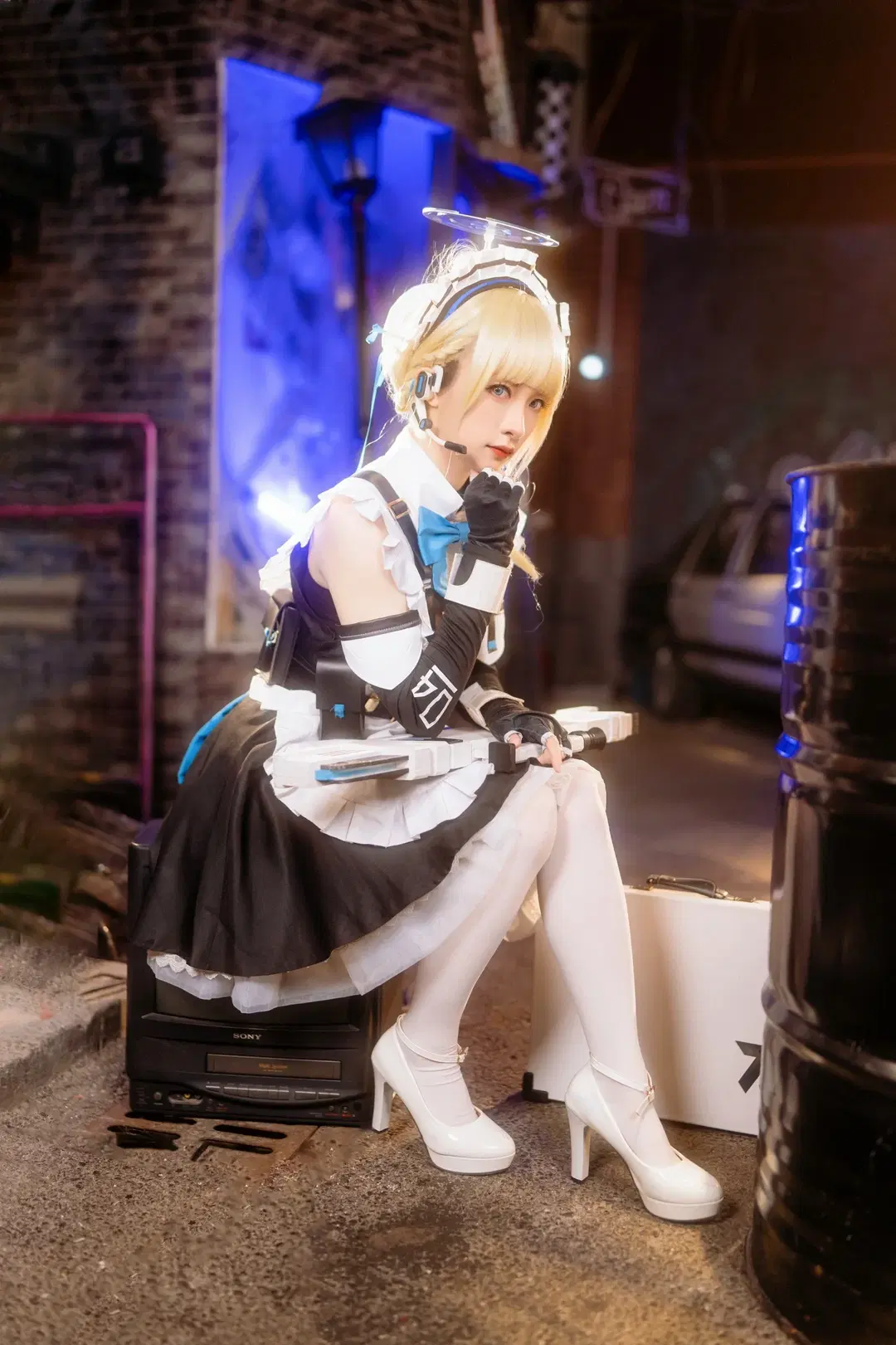 【飛鳥馬トキ コスプレ】『ブルーアーカイブ』夜の路地裏に出撃 - Kirito君 - 6枚目