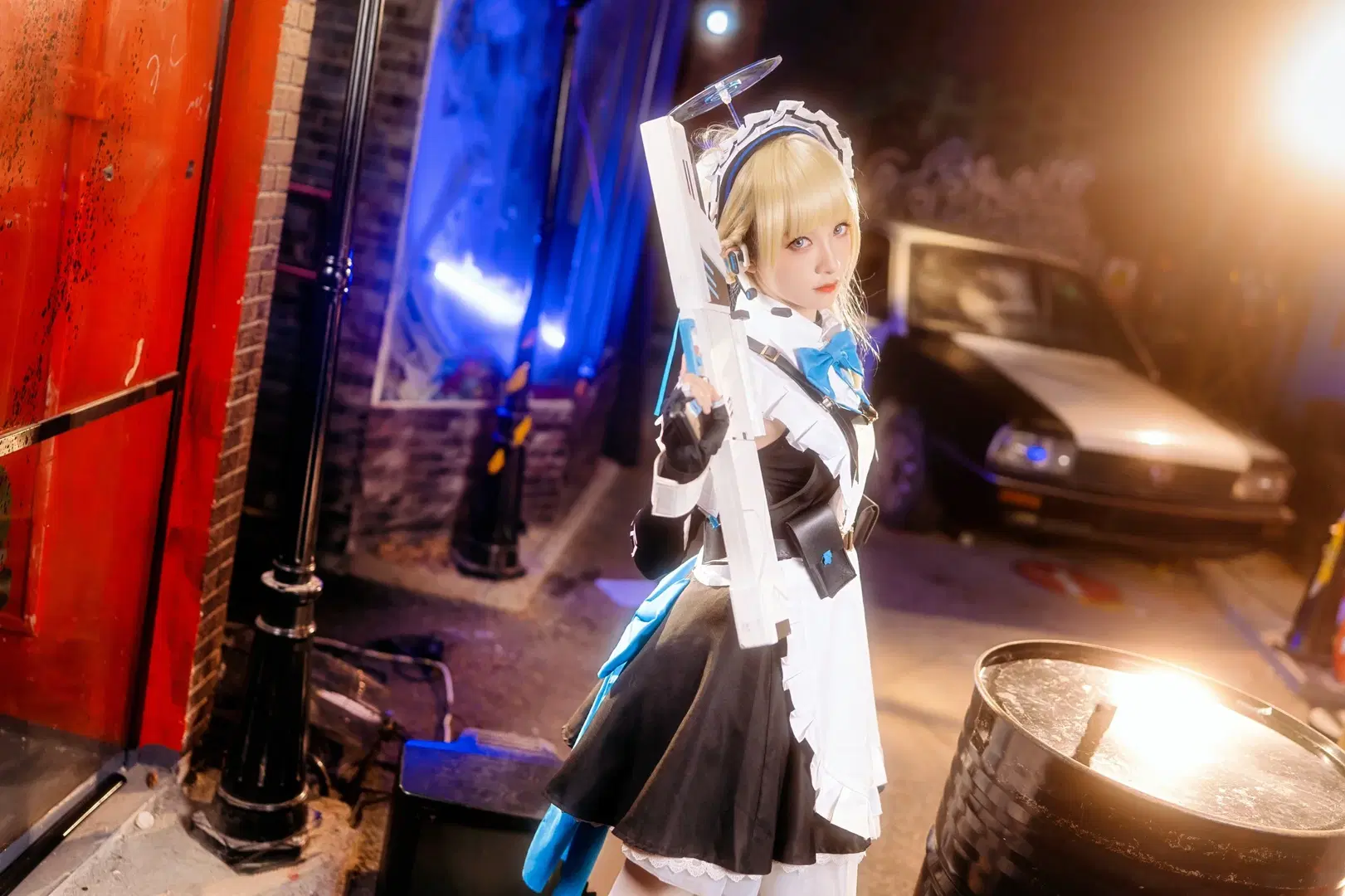 【飛鳥馬トキ コスプレ】『ブルーアーカイブ』夜の路地裏に出撃 - Kirito君 - 7枚目