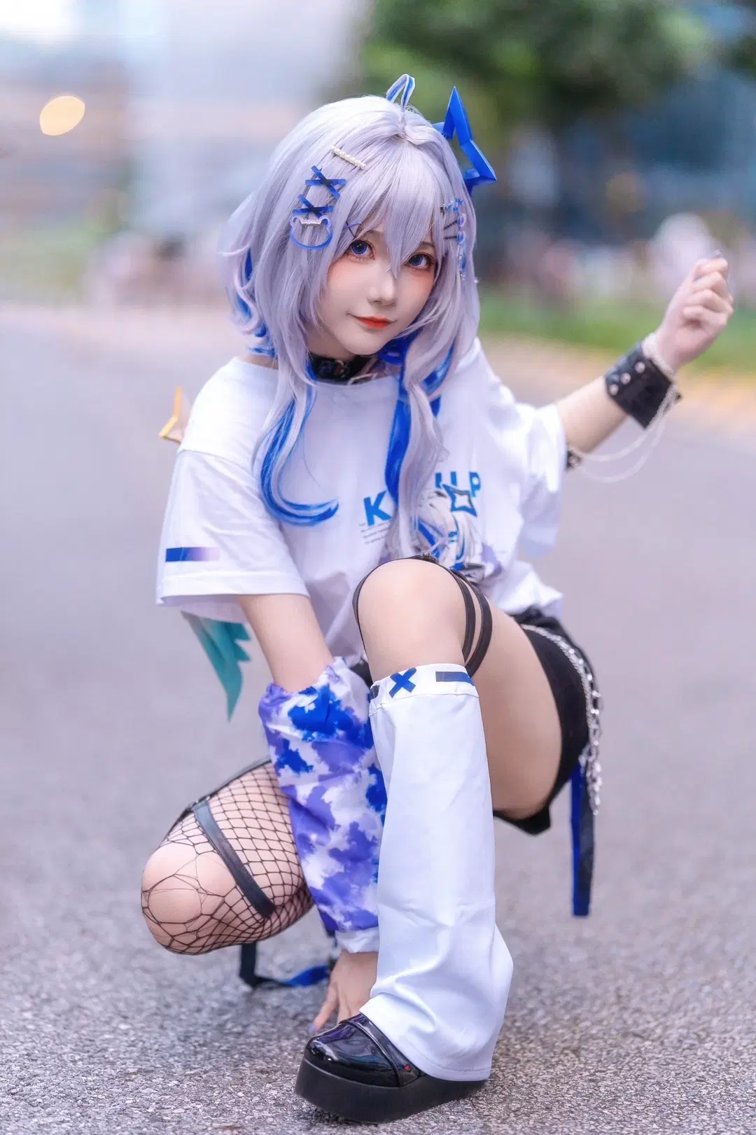 イベント写真, 二次元ストリートスナップ, ホロライブ, 網タイツコスプレ, 天音かなた コスプレ